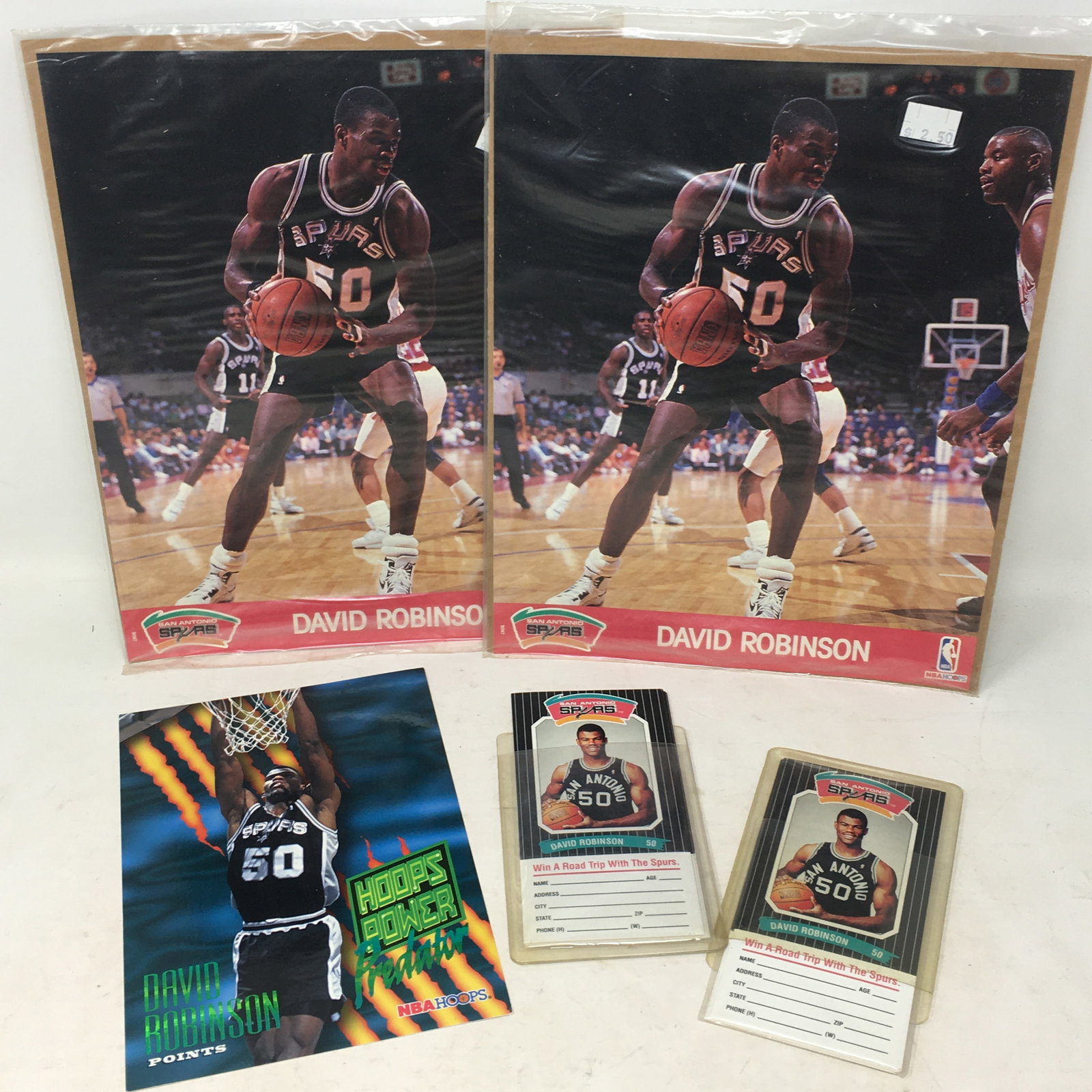 Group of David Robinson/San Antonio Spurs Promos (1 of 2)
