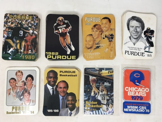 (120+) 1980s Purdue Football & Basketball Pocket Schedules (1 of 2)