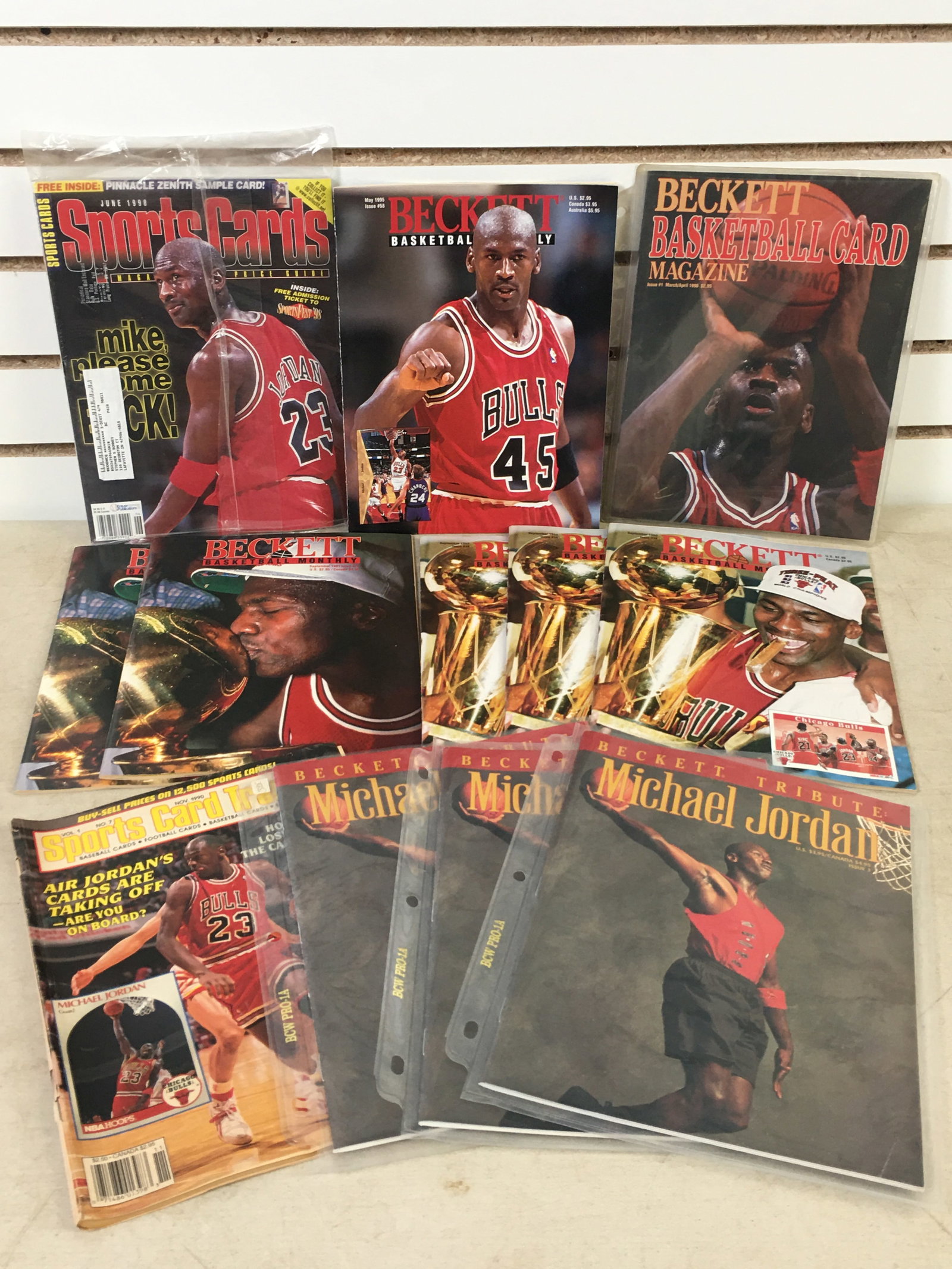 (12) 1990s Sports Magazines, Michael Jordan Covers (1 of 3)
