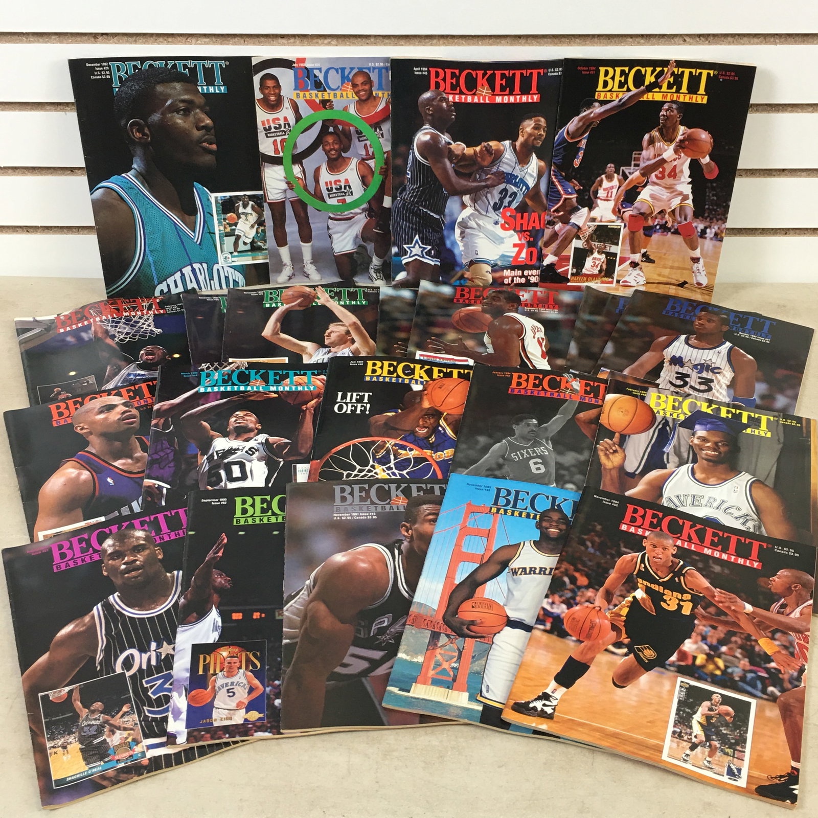 (20) 1990s Beckett Basketball Monthly Magazines (1 of 4)