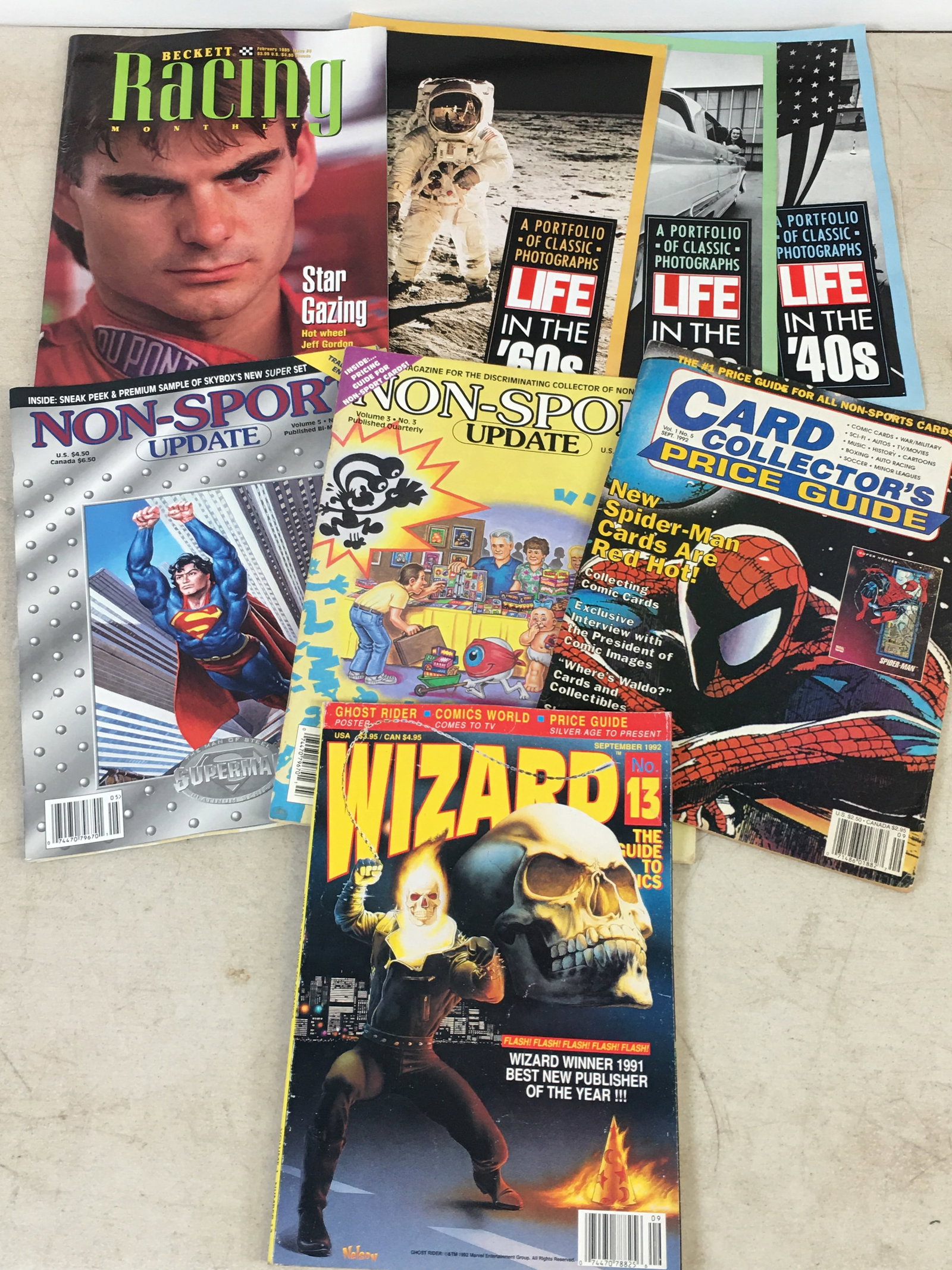 Misc. 1980s, '90s Magazines, Incl. Non-Sport Updates, Life Portfolios (1 of 4)