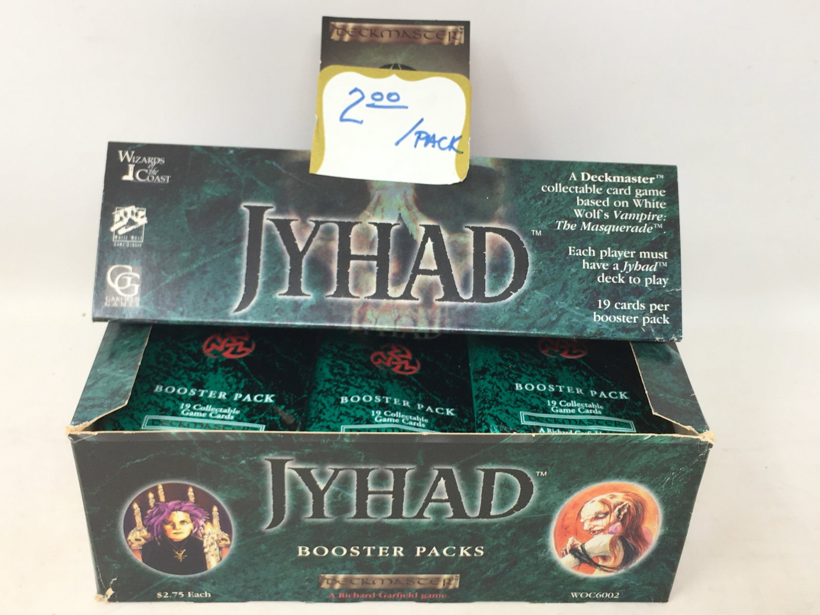 1994 Deckmaster Jyhad Booster Pack Box, (28) Packs (1 of 3)