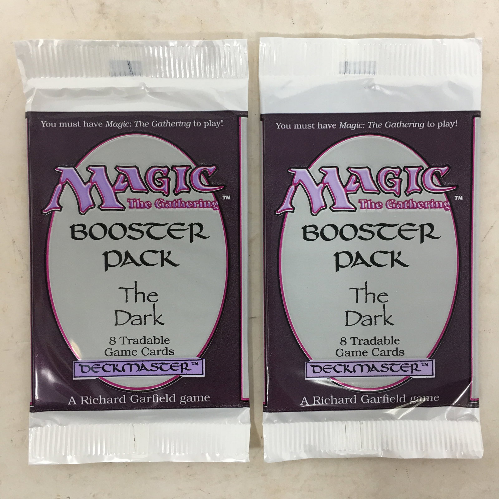1994 Magic The Gathering The Dark, (2) Sealed Packs (1 of 2)