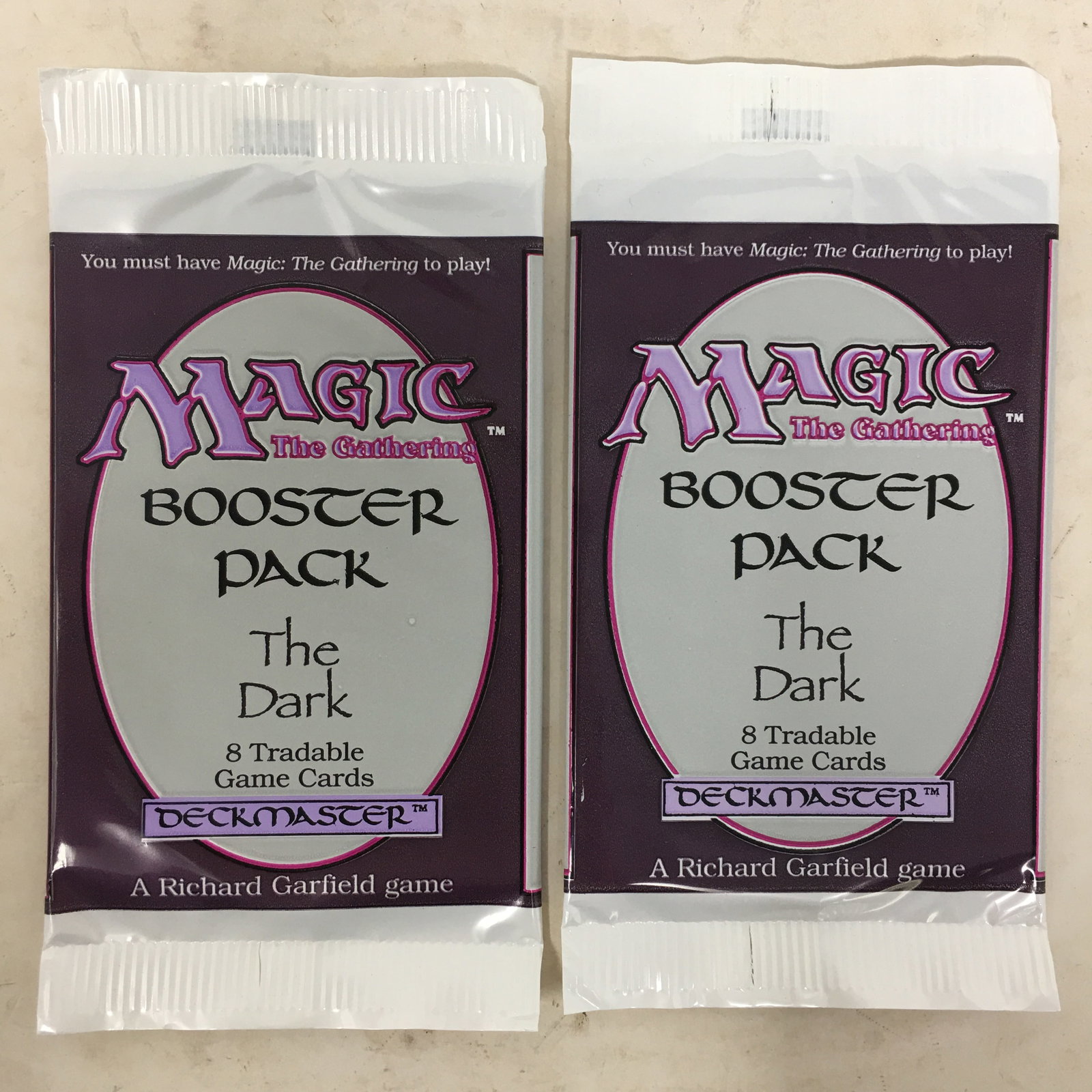 1994 Magic The Gathering The Dark, (2) Sealed Packs (1 of 2)