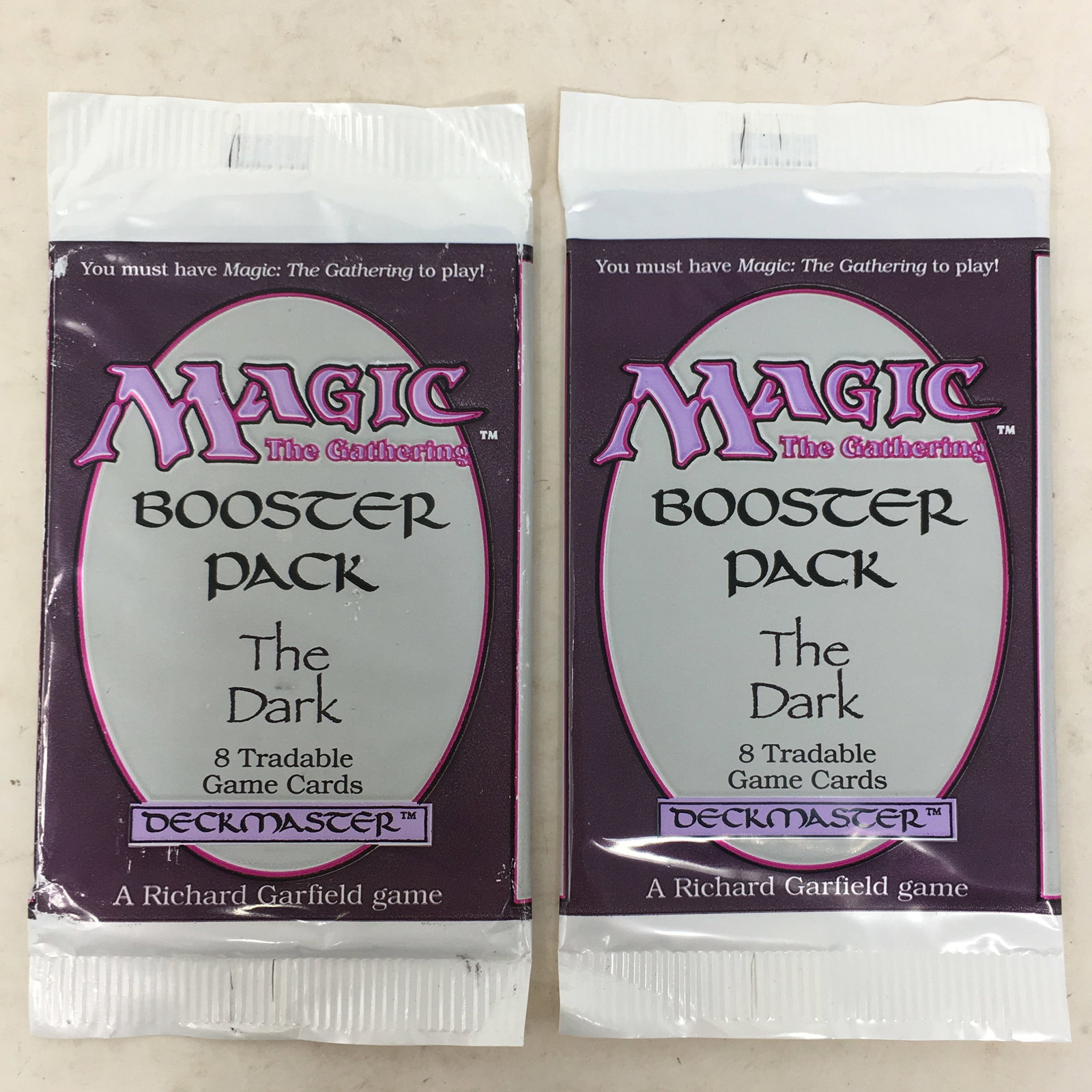 1994 Magic The Gathering The Dark, (2) Sealed Packs (1 of 2)