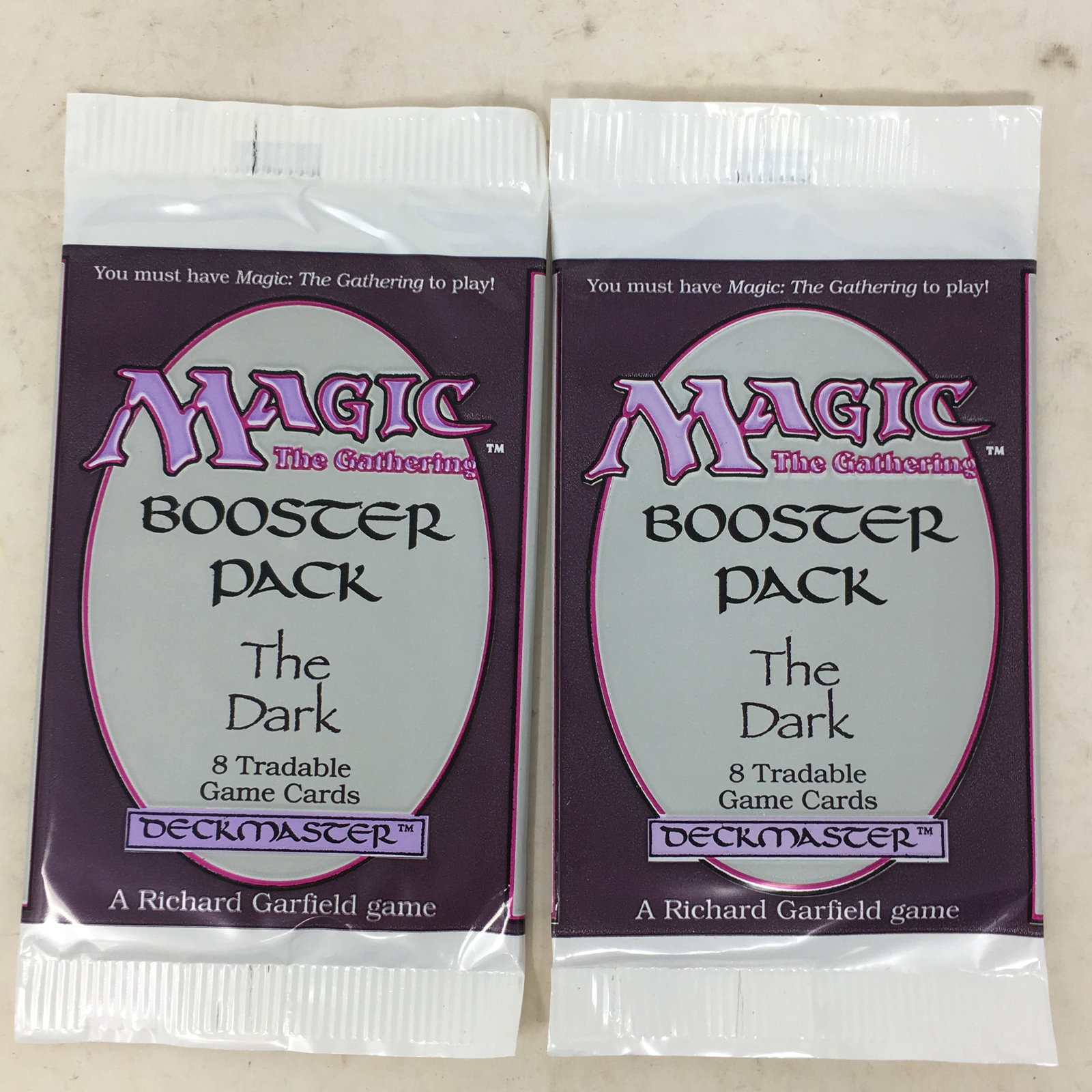 1994 Magic The Gathering The Dark, (2) Sealed Packs (1 of 2)