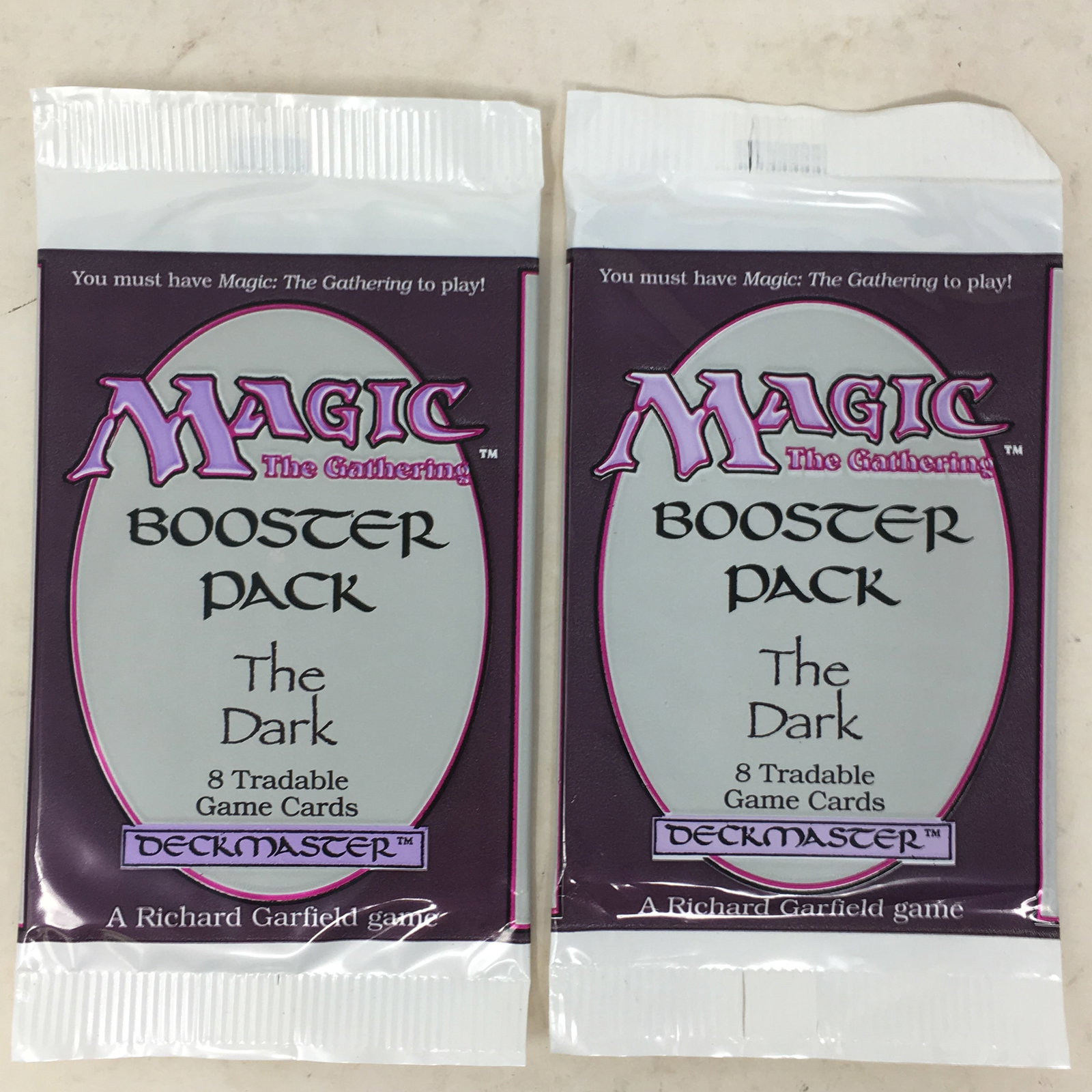 1994 Magic The Gathering The Dark, (2) Sealed Packs (1 of 2)
