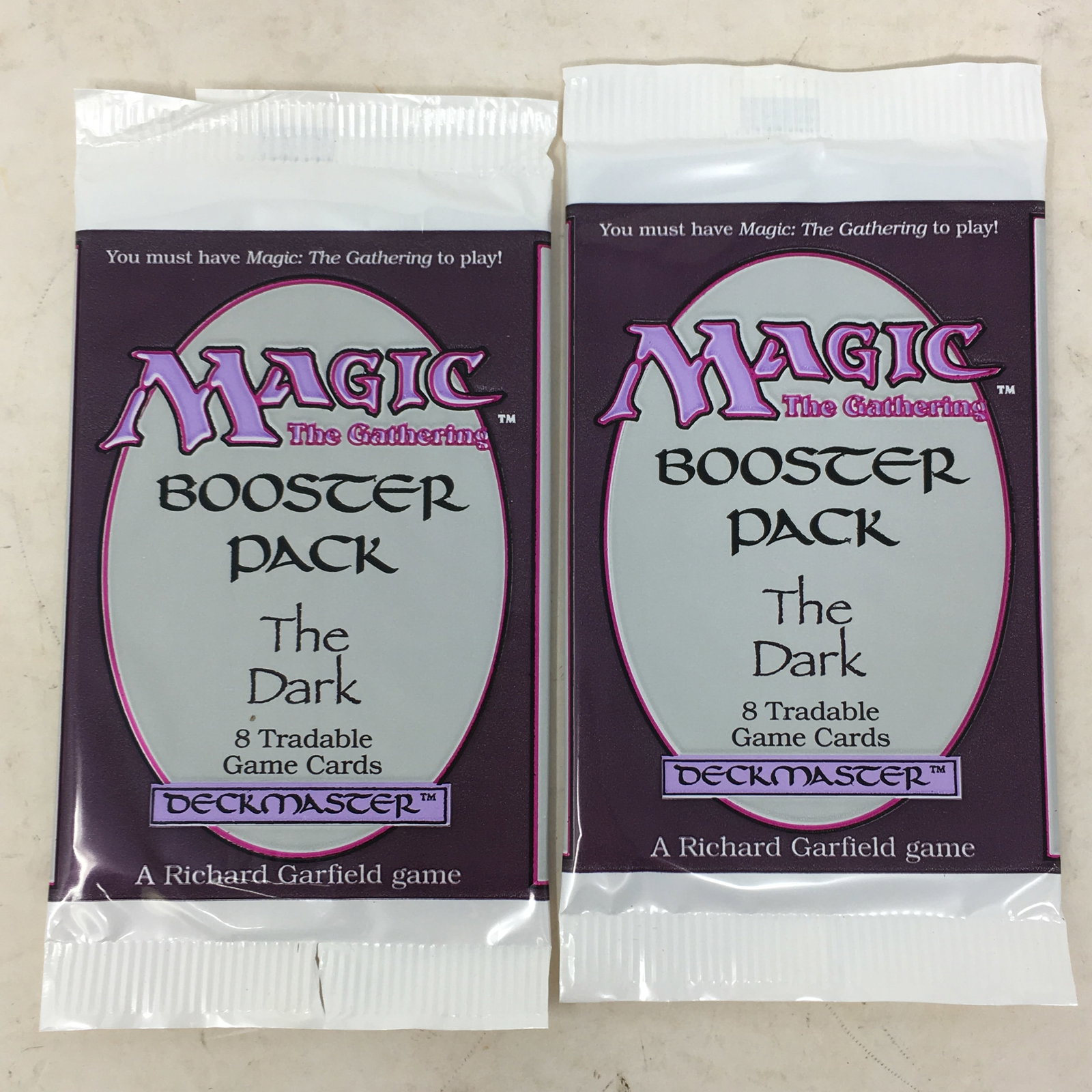 1994 Magic The Gathering The Dark, (2) Sealed Packs (1 of 2)