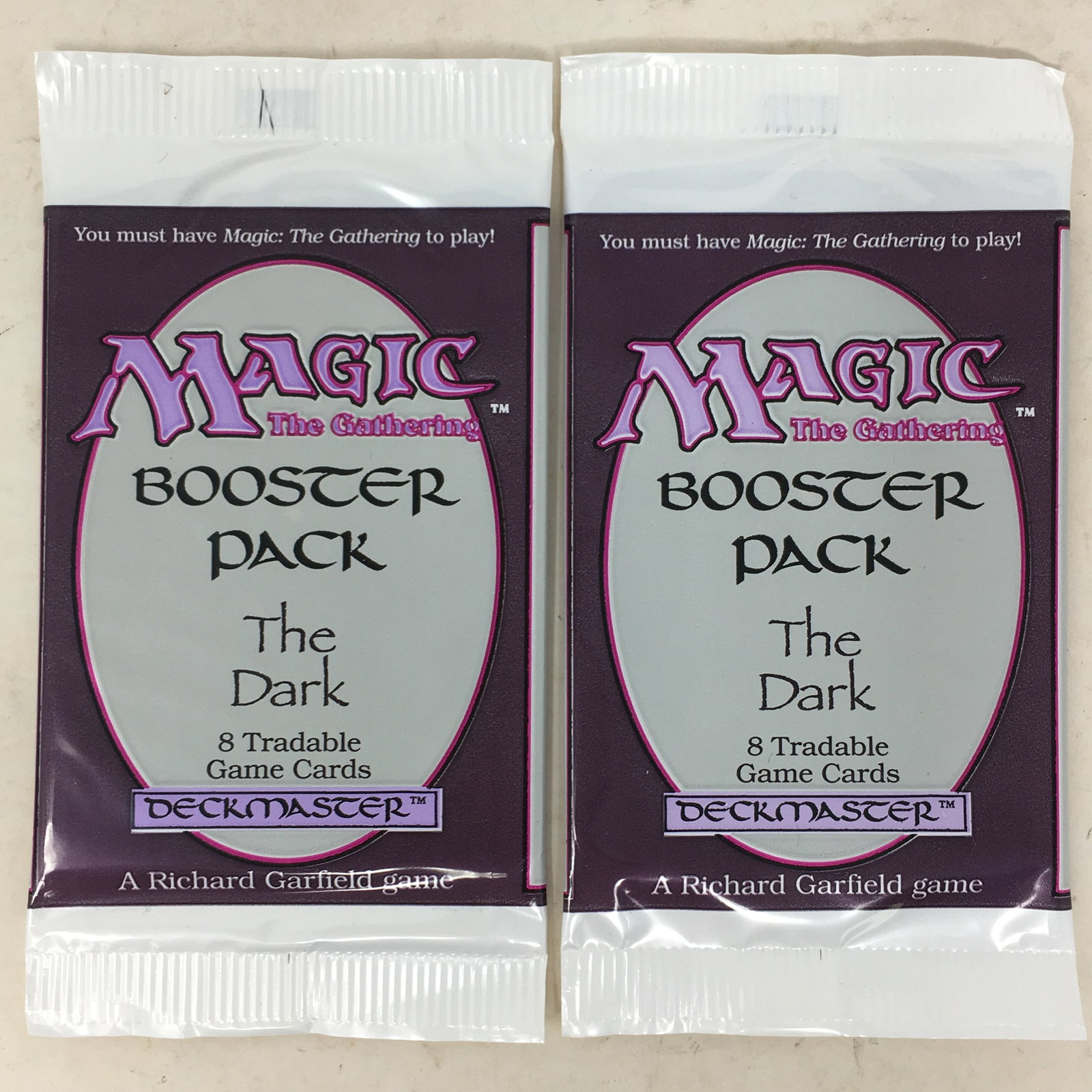 1994 Magic The Gathering The Dark, (2) Sealed Packs (1 of 2)