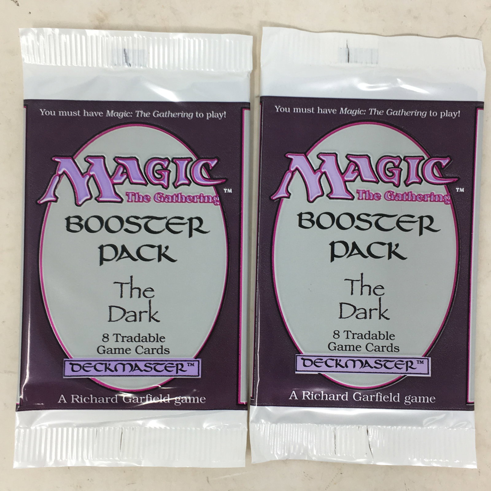 1994 Magic The Gathering The Dark, (2) Sealed Packs (1 of 2)