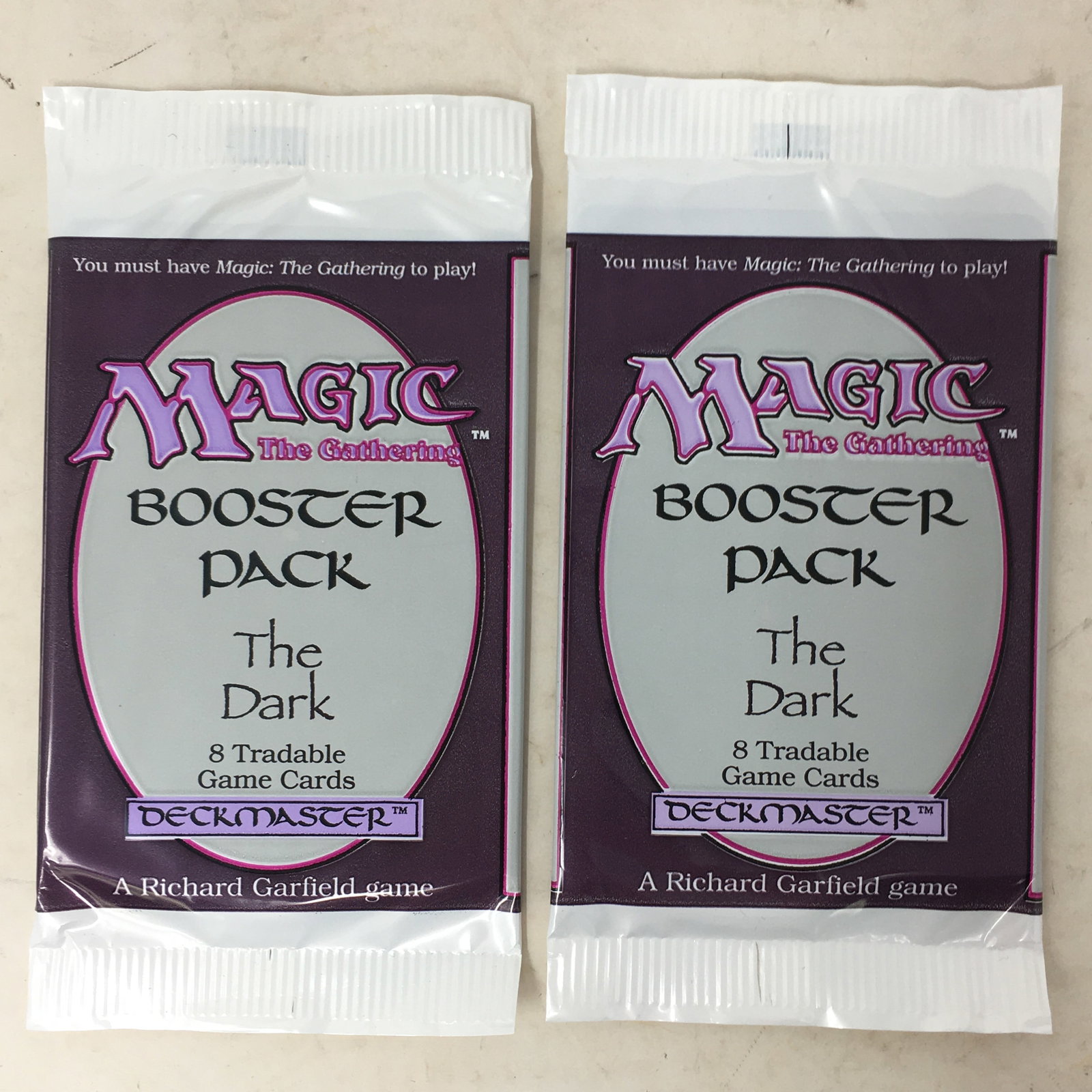 1994 Magic The Gathering The Dark, (2) Sealed Packs (1 of 2)