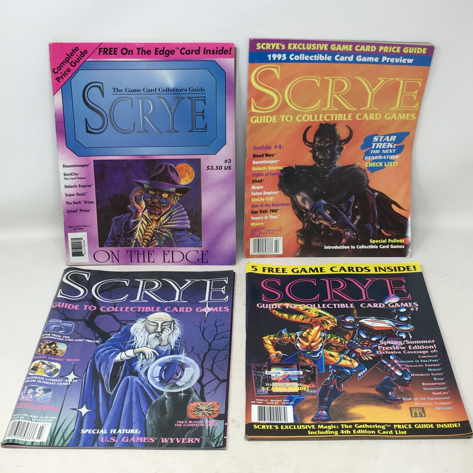 (4) 1994, 1995 Scrye Magazines (1 of 5)