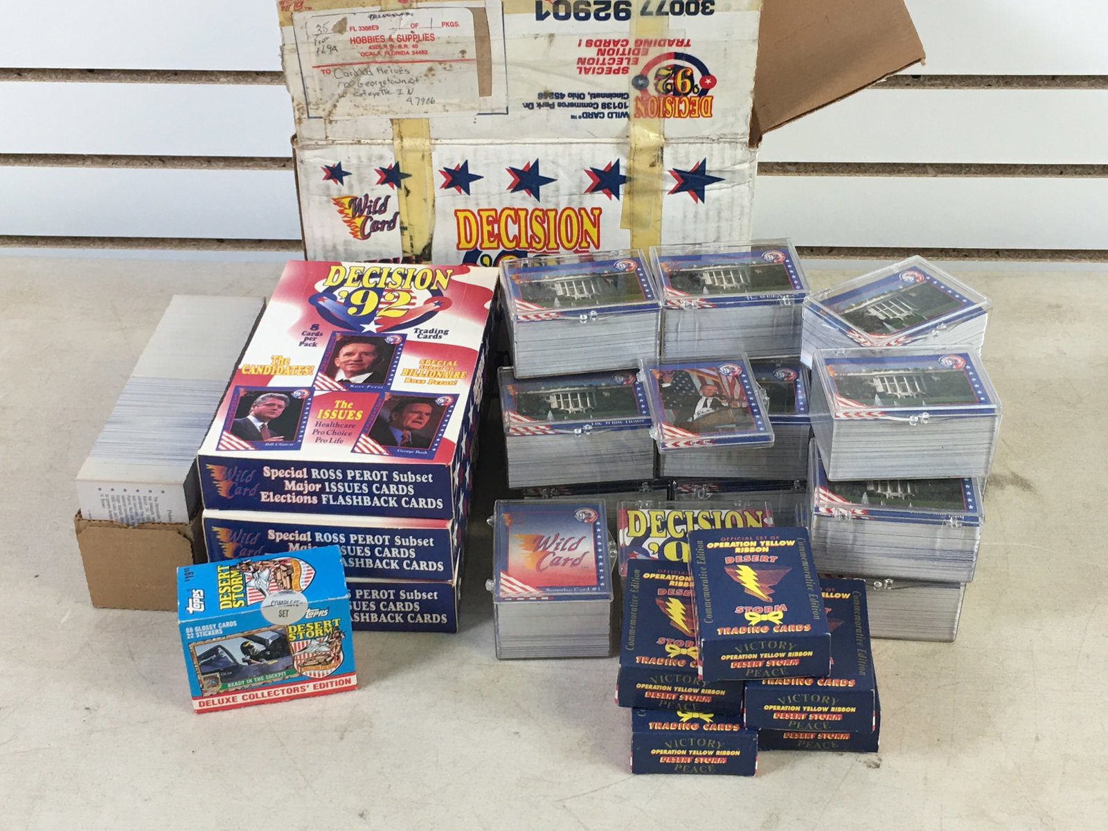 Group of Decision '92, Topps Desert Storm Collector Cards (1 of 5)