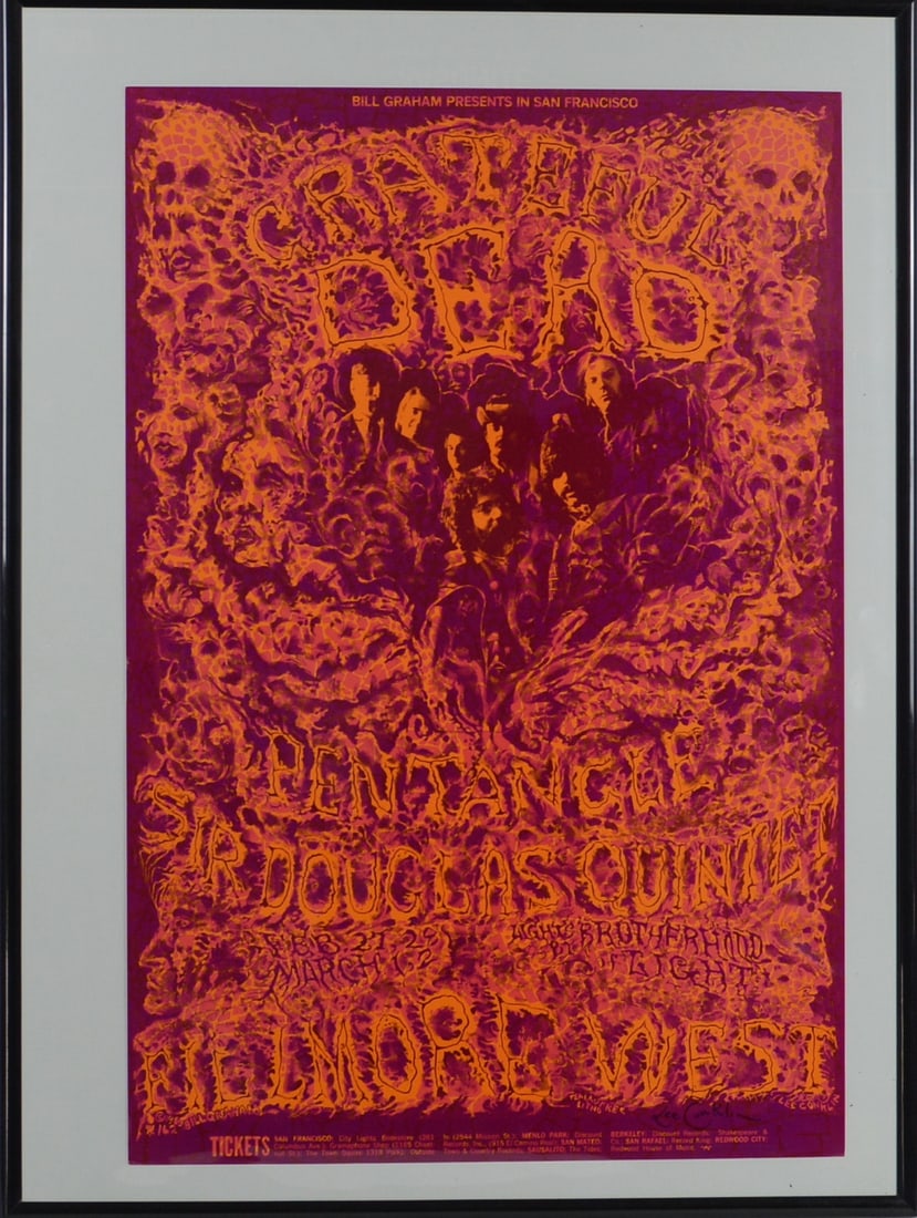 Grateful Dead Fillmore West Poster - Bill Graham - Feb. 27-March 2 (1 of 5)
