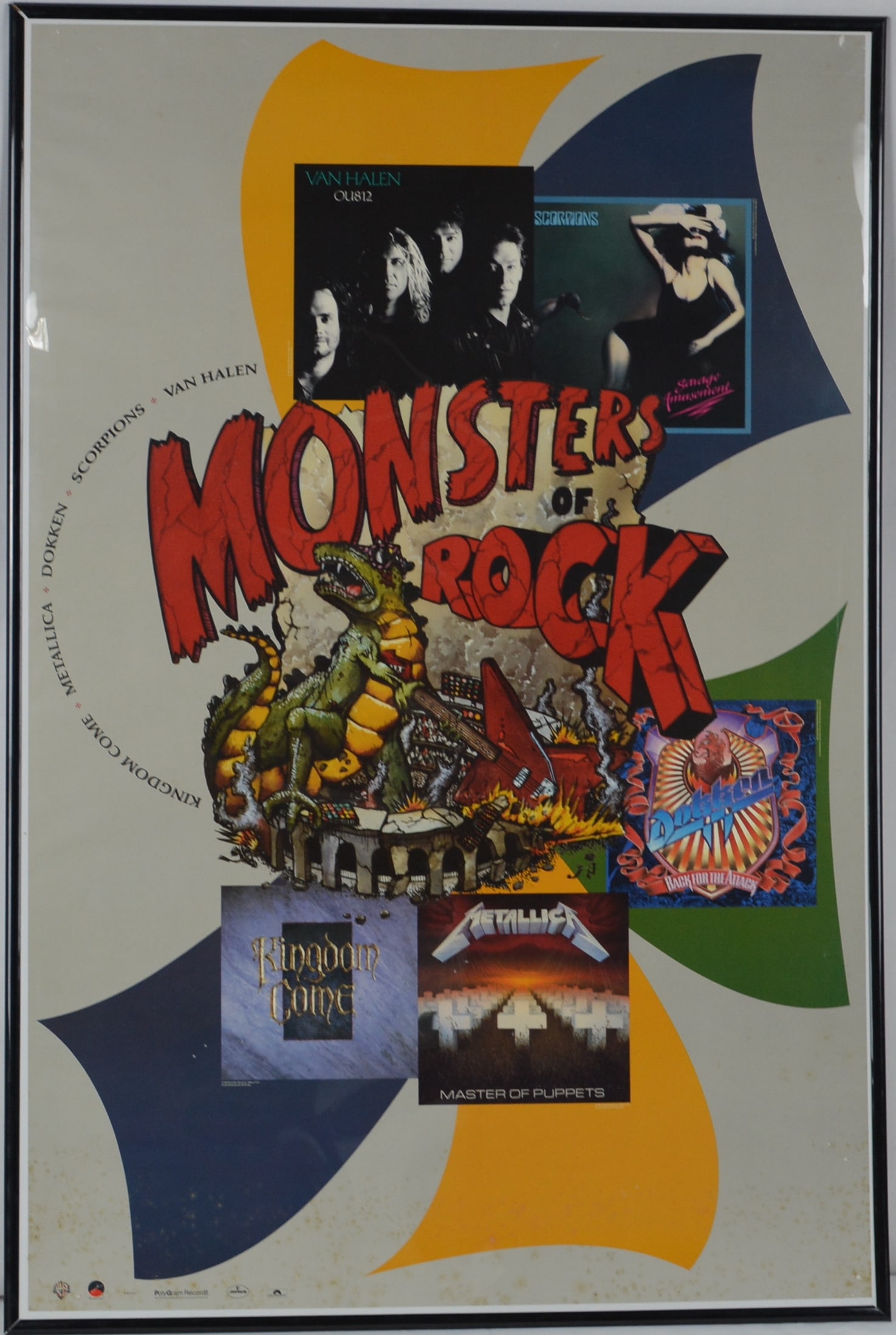 Monsters of Rock Poster-Van Halen / Scorpions / Metallica / Dokken / Kingdom Come (1 of 5)