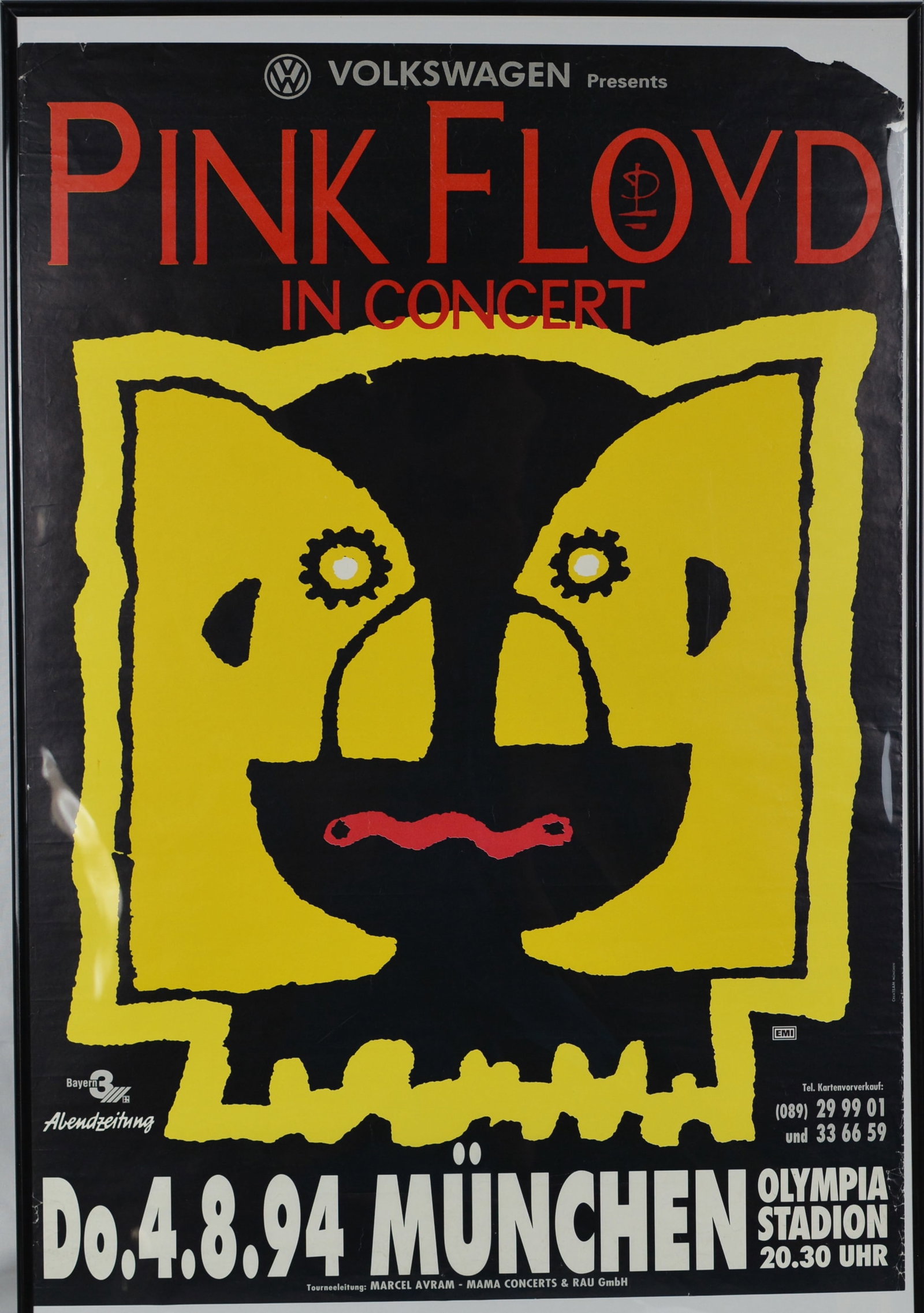 Pink Floyd Concert Poster - Munich Olympia Stadium - 1994 (1 of 6)