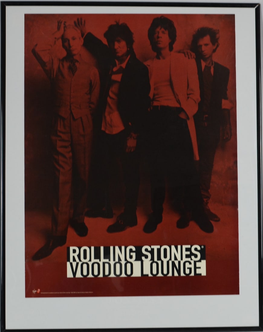 Rolling Stones "Voodoo Lounge" Framed Promotional Poster (1 of 2)