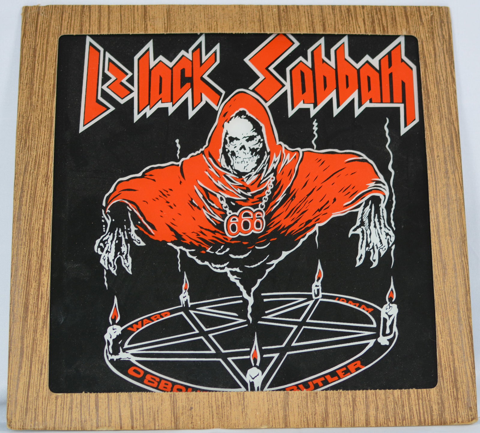 Black Sabbath Painted Glass Panel Wall Art Of Album Cover (1 of 2)