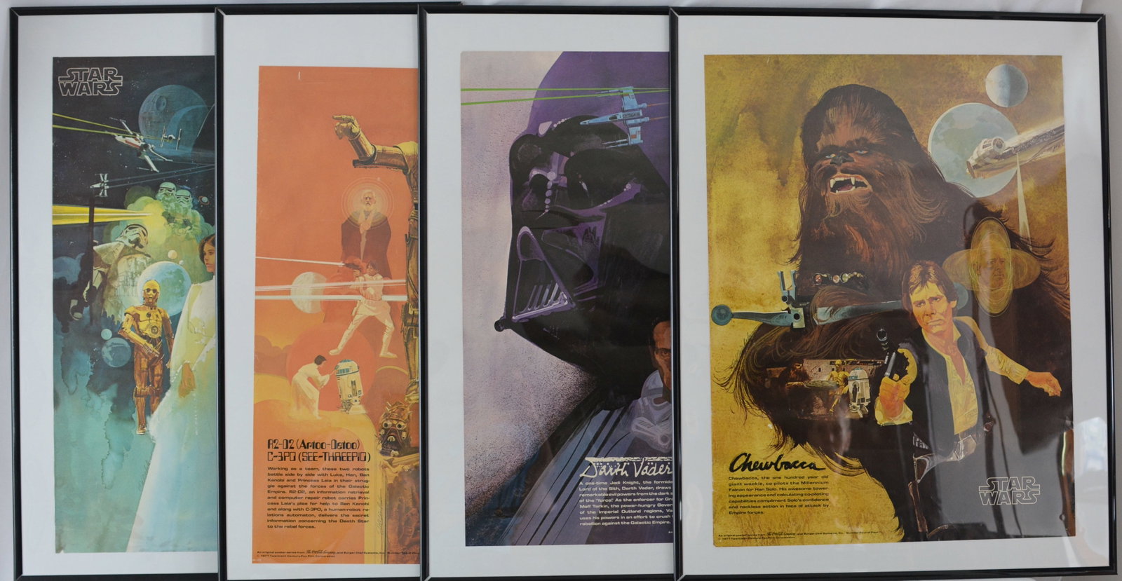 Group of Four Star Wars Character Poster Series 1 - 4 (1 of 8)