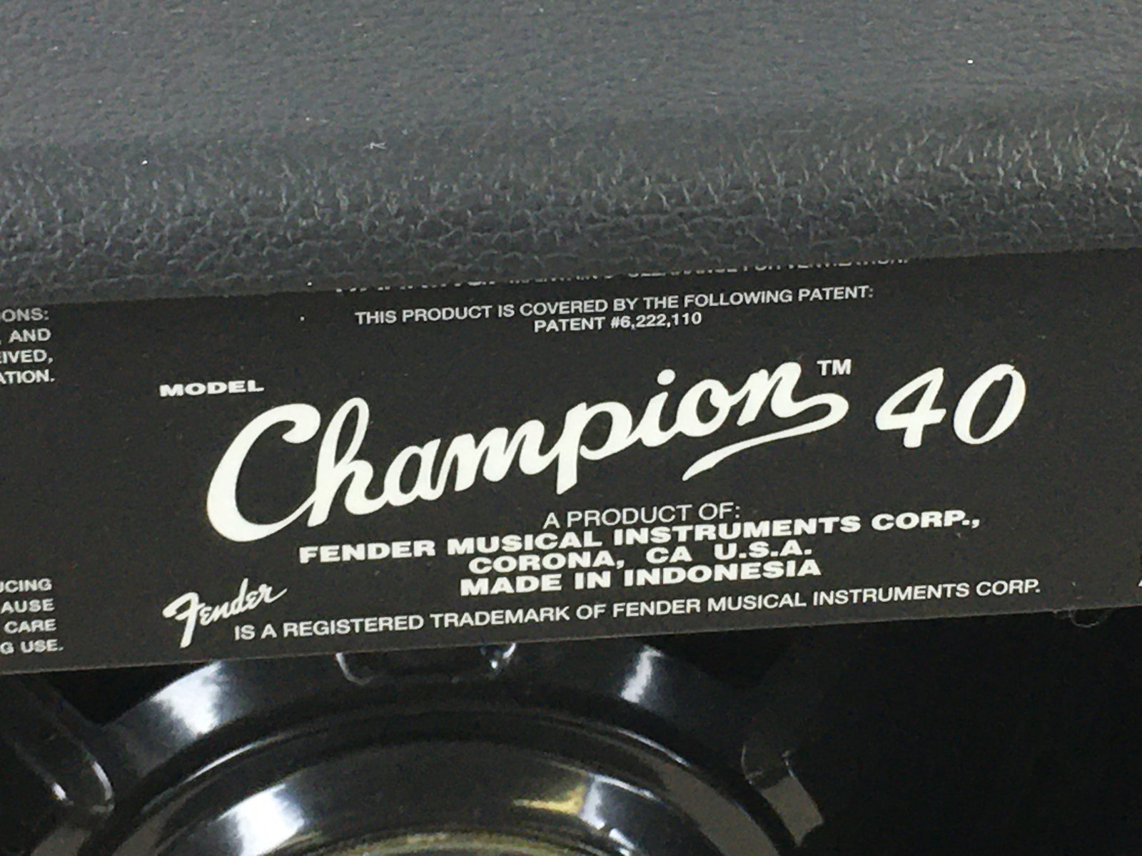 Fender Champion 40 Amplifier - 5