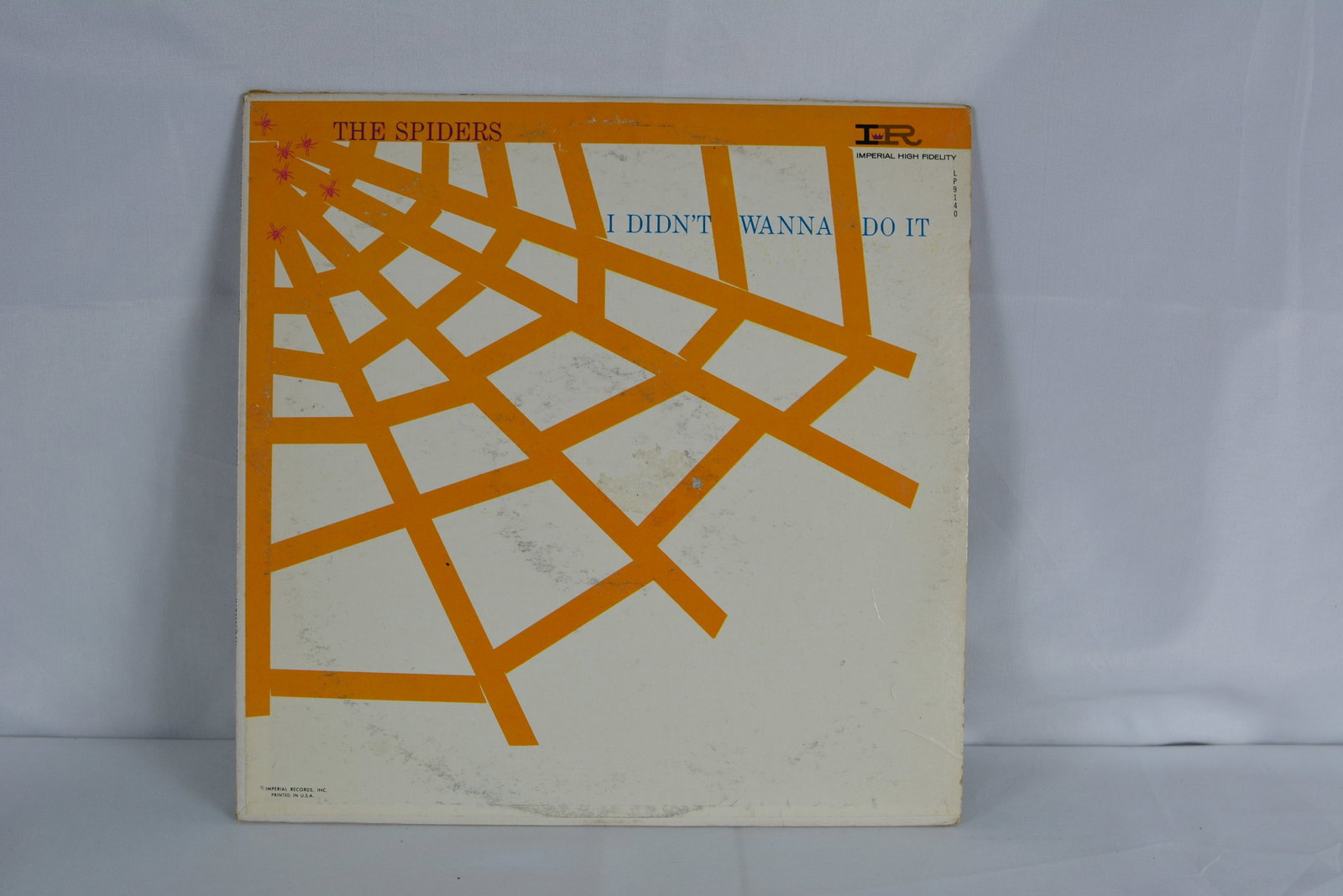 The Spiders-I Didn't Wanna Do It-Vintage Vinyl LP Record-Imperial LP-9140: Vintage LP by The Spiders titled I Didn't Wanna Do It on Imperial Records, catalog LP-9140. Classic early rock & roll / R&B vocal group album featuring colorful Imperial label design and original jack