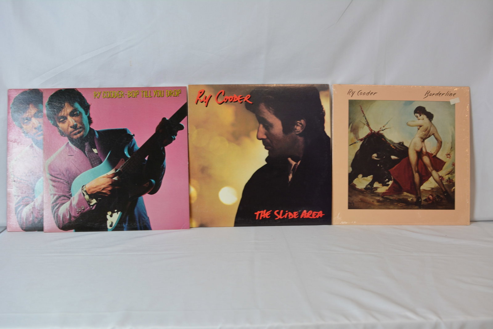 Ry Cooder Vinyl LP Collection - Bop Till You Drop, The Slide Area & Borderline (1 of 5)