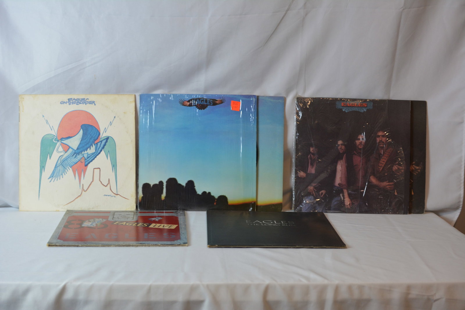 Eagles Vinyl LP Lot-On the Border, Desperado, The Long Run, Eagles Live (1 of 5)