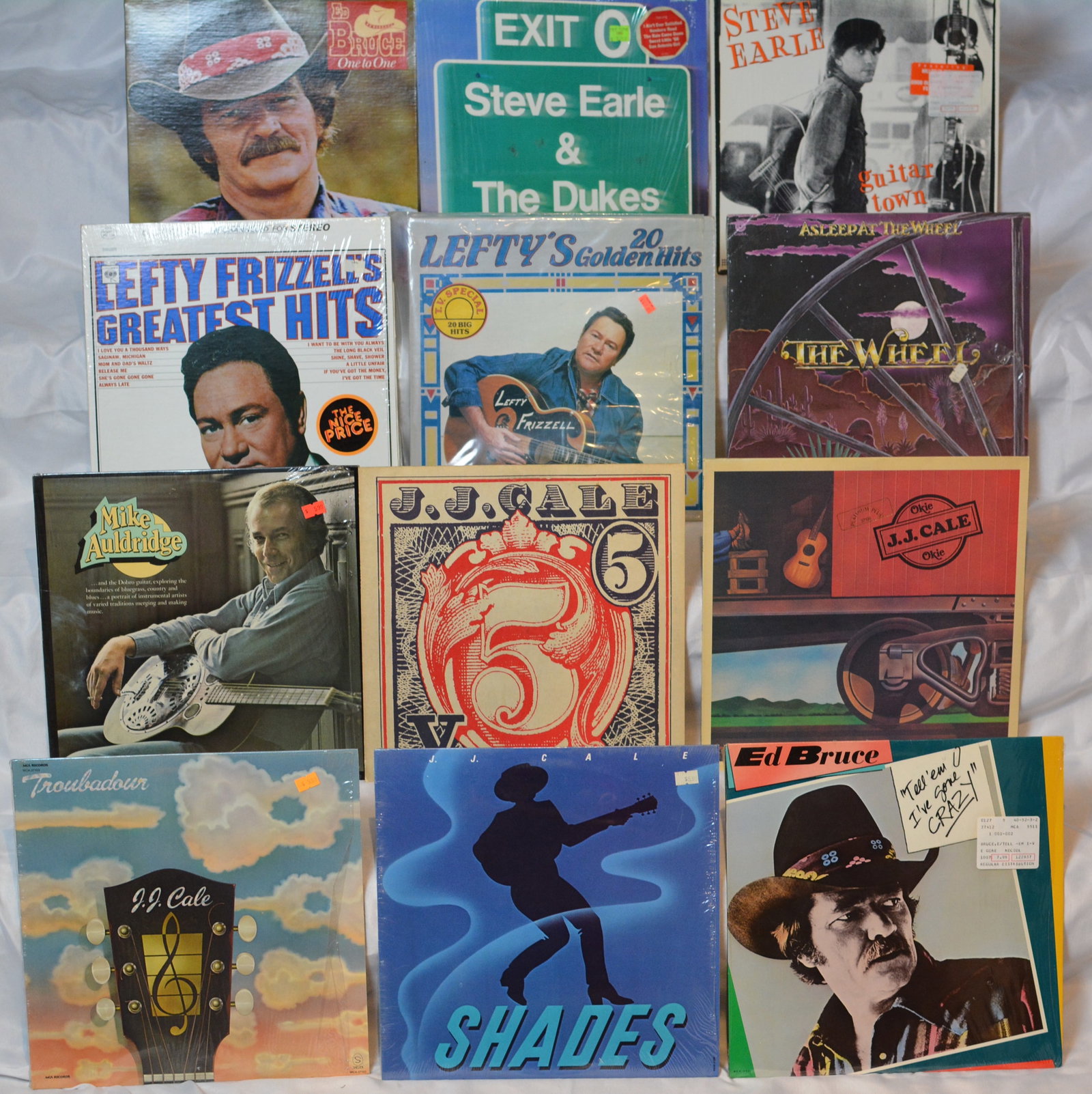 Vintage Country & Americana Vinyl LP Lot Steve Earle, J.J. Cale, Lefty Frizzell (1 of 5)