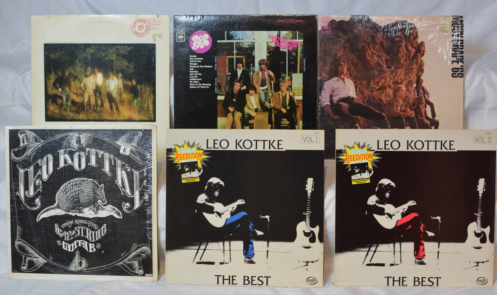 Vintage Folk & Classic Rock Vinyl LP Lot Spirit, Moby Grape, Leo Kottke (1 of 5)