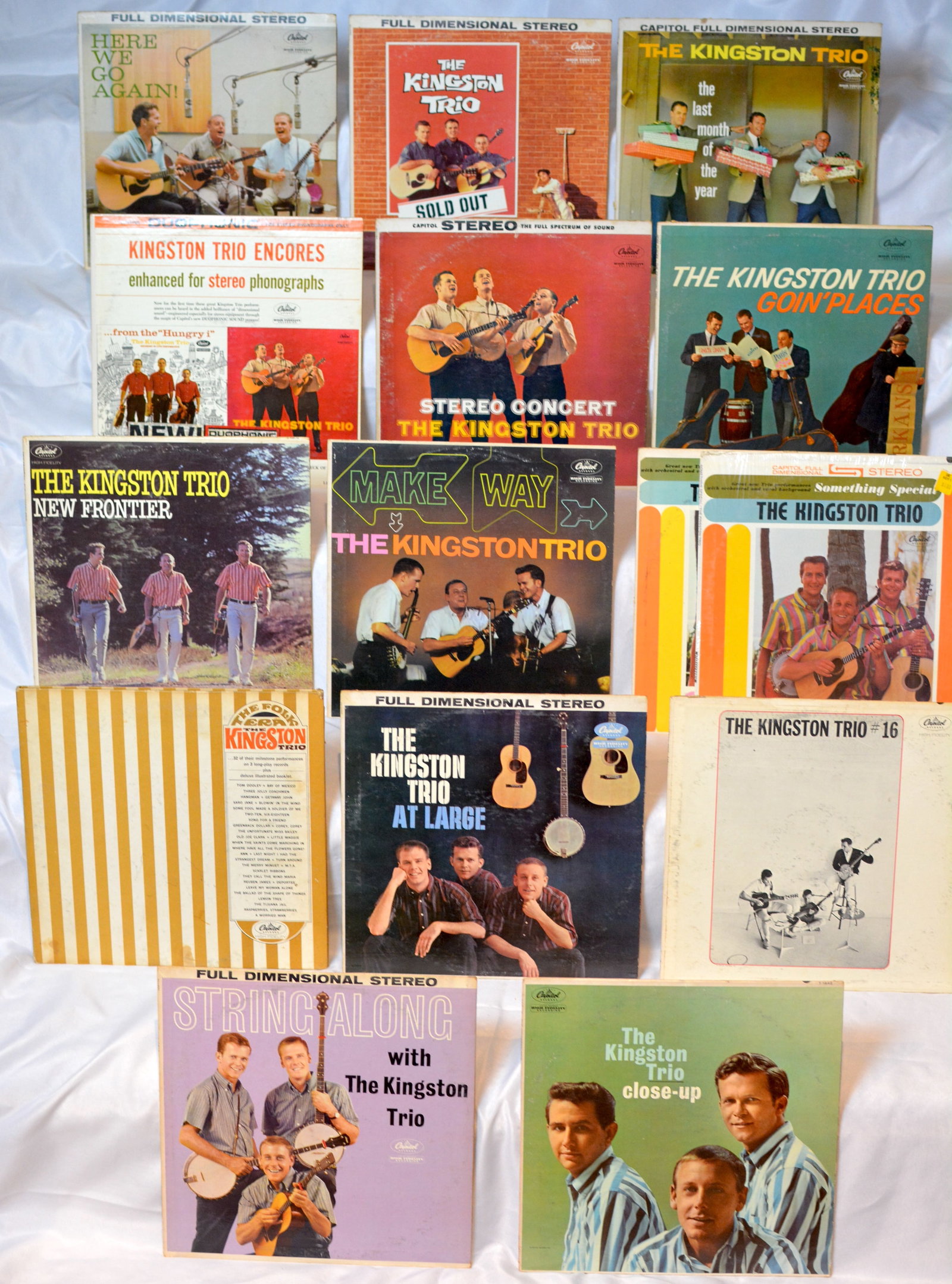 Vintage Kingston Trio Vinyl LP Collection Lot Folk Music Classics & Capitol Stereo Albums (1 of 7)