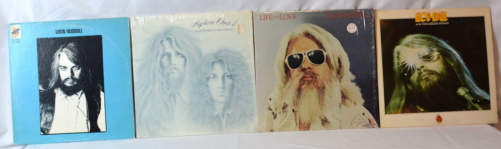 Vintage Leon Russell Vinyl LP Lot Shelter Records, Asylum Choir II, Life and Love, Blues Rock (1 of 5)