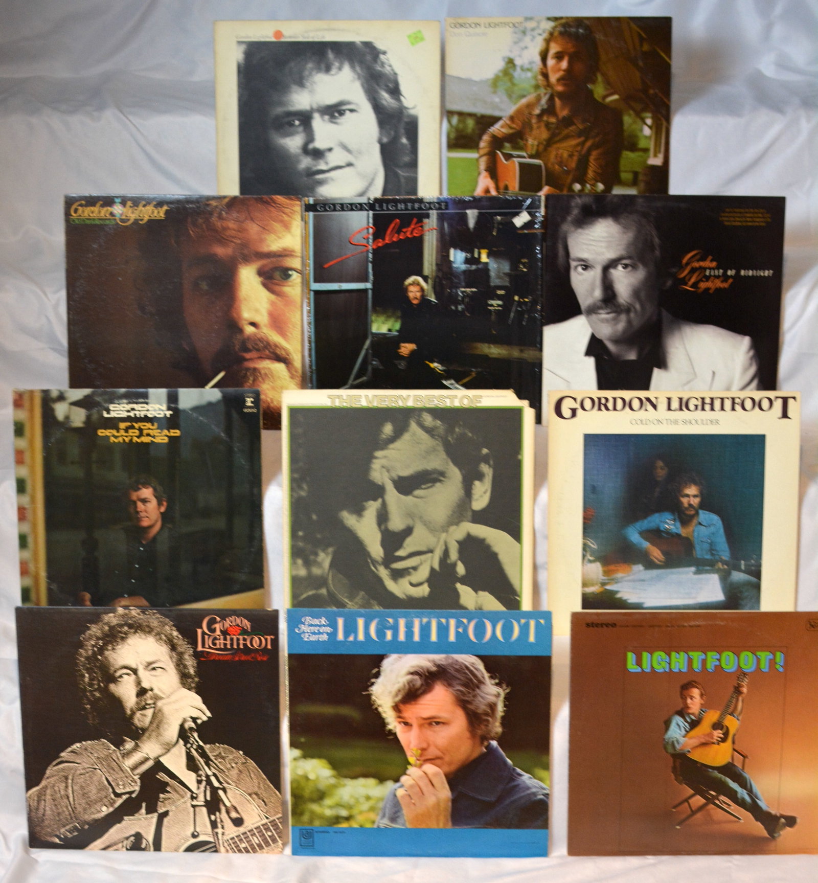 Vintage Gordon Lightfoot Vinyl LP Lot Sundown, Gord's Gold, Cold on the Shoulder, Folk Rock (1 of 8)