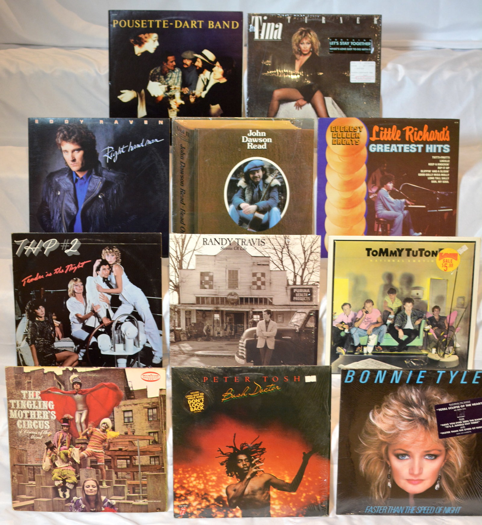Vintage Vinyl Record Album Lot ? Rock, Country, Pop & Reggae LPs Featuring Tina Turner, Randy (1 of 7)