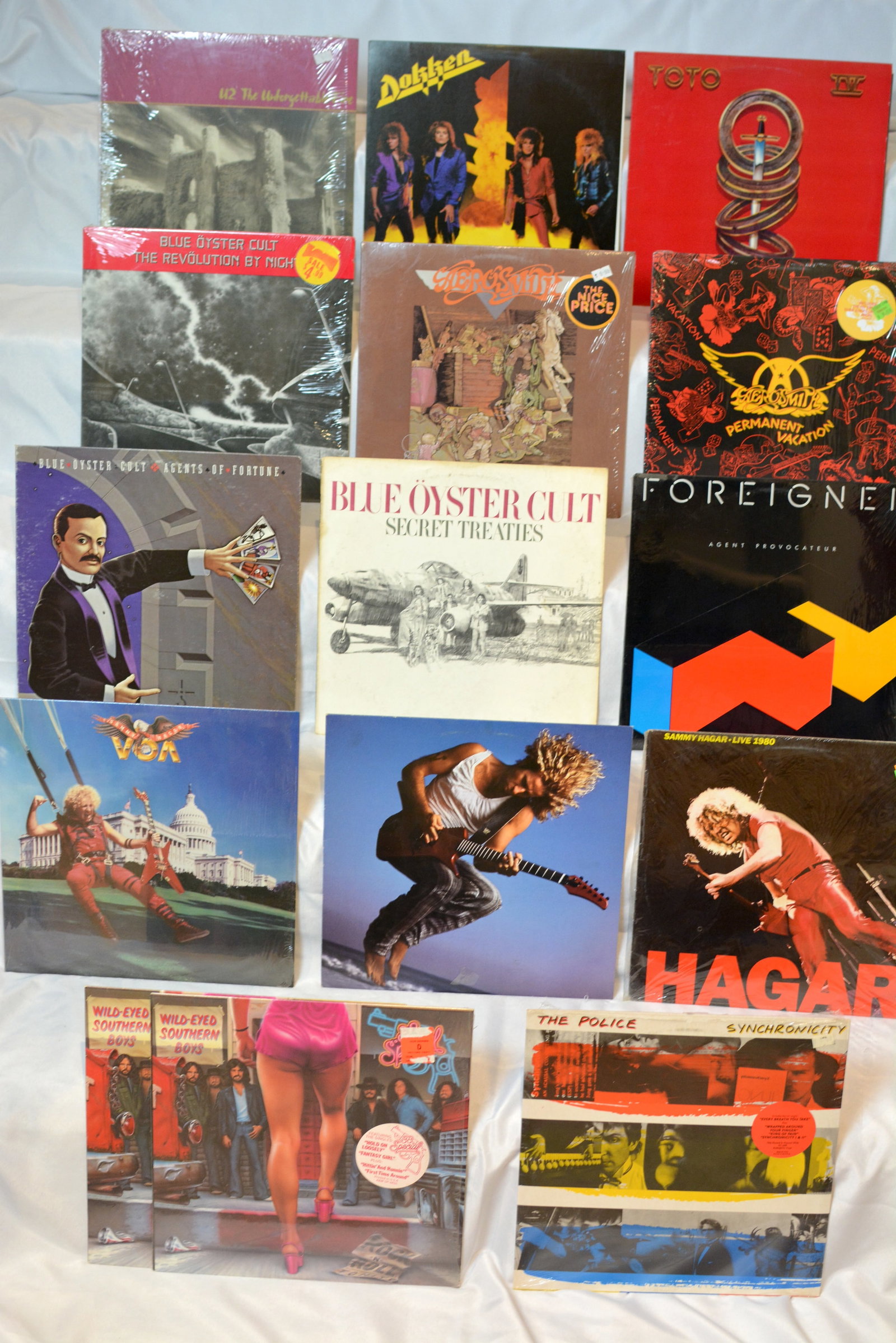 Classic Rock & Hard Rock Vinyl LP Lot U2, Aerosmith, Blue Oyster Cult, Toto, The Police & More (1 of 9)