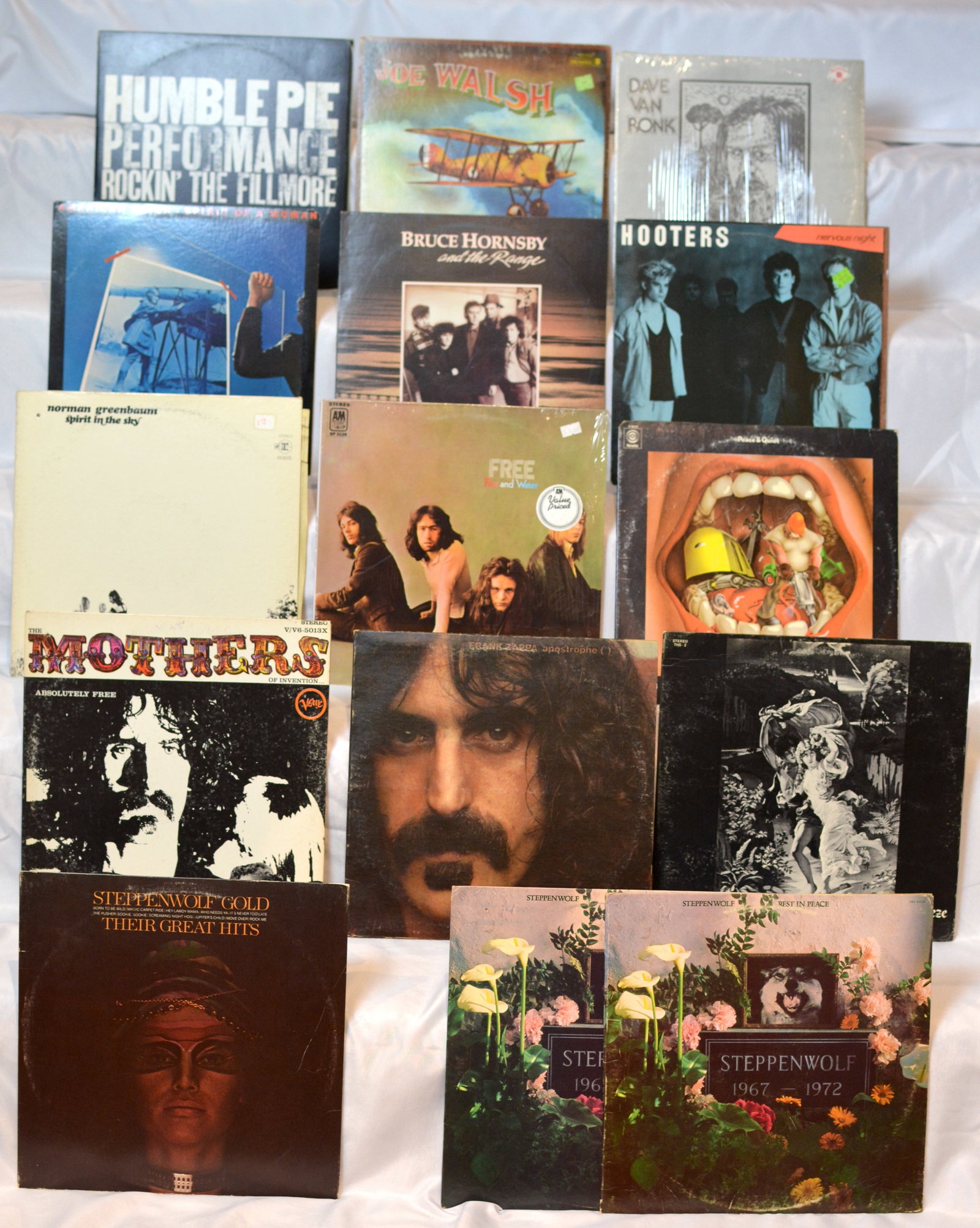Classic Rock Vinyl LP Lot Humble Pie, Frank Zappa, Steppenwolf, Free & More (1 of 6)