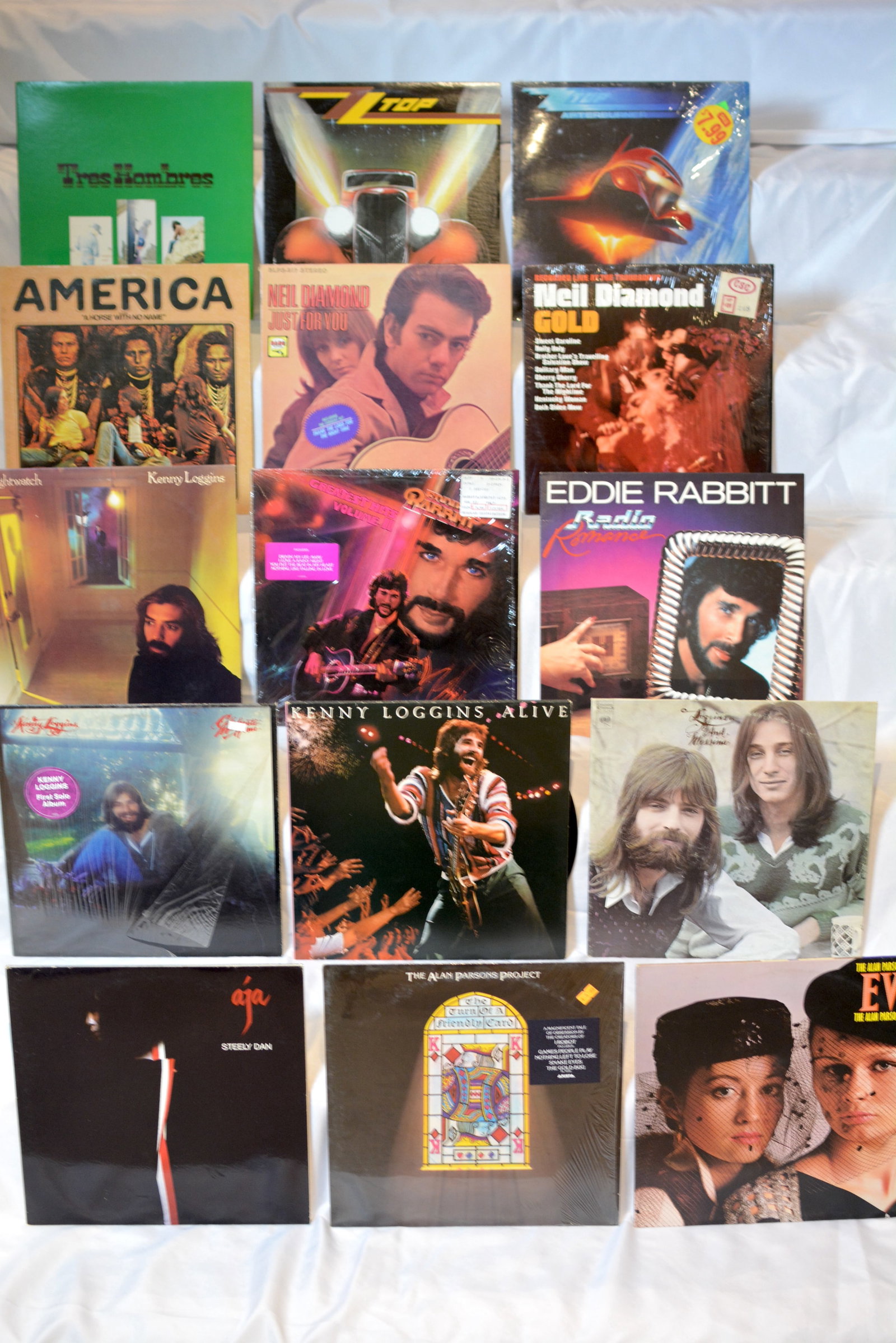 Classic Rock & Pop Vinyl LP Lot ? ZZ Top, Kenny Loggins, Steely Dan, Neil Diamond & More (1 of 7)