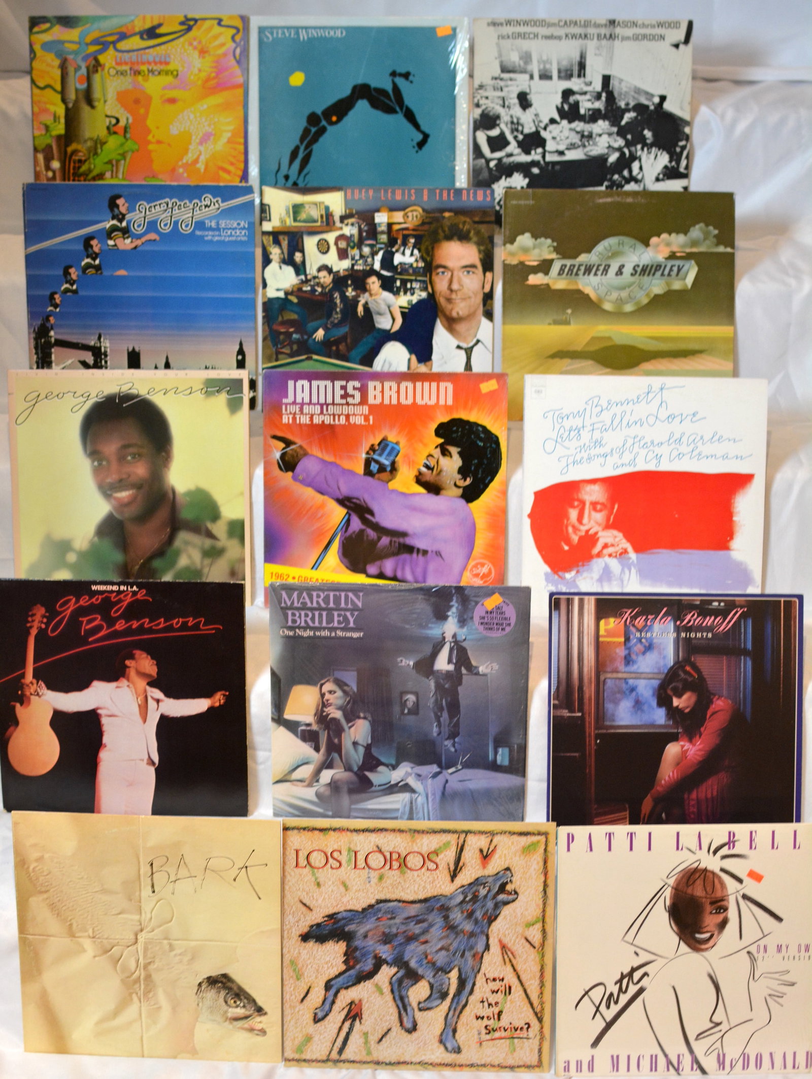 Classic Rock, Pop & Soul Vinyl LP Collection ? Steve Winwood, George Benson, Patti LaBelle, Los: Eclectic vintage vinyl LP collection featuring classic rock, pop, soul, jazz-fusion, and contemporary artists from the 1970s and 1980s. Great assortment for collectors, resellers, or anyone building a