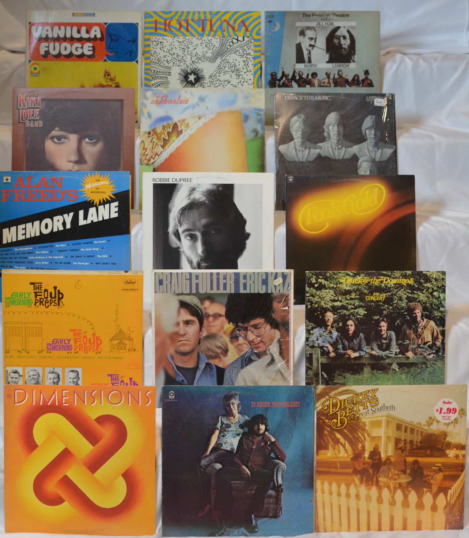 Vintage Rock & Pop Vinyl LP Lot ? Vanilla Fudge, Derek & The Dominos, Robbie Dupree, Crack The Sky & (1 of 7)