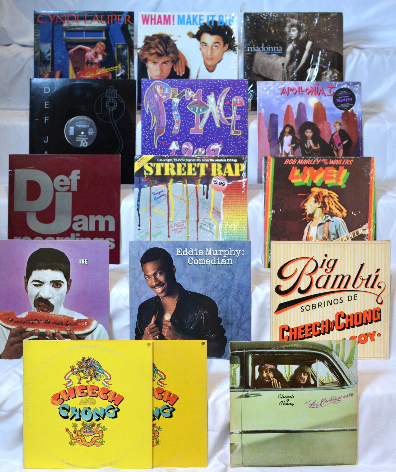 80s Pop, Rap & Comedy Vinyl LP Lot Madonna, Cyndi Lauper, Wham!, Cheech & Chong & More (1 of 6)