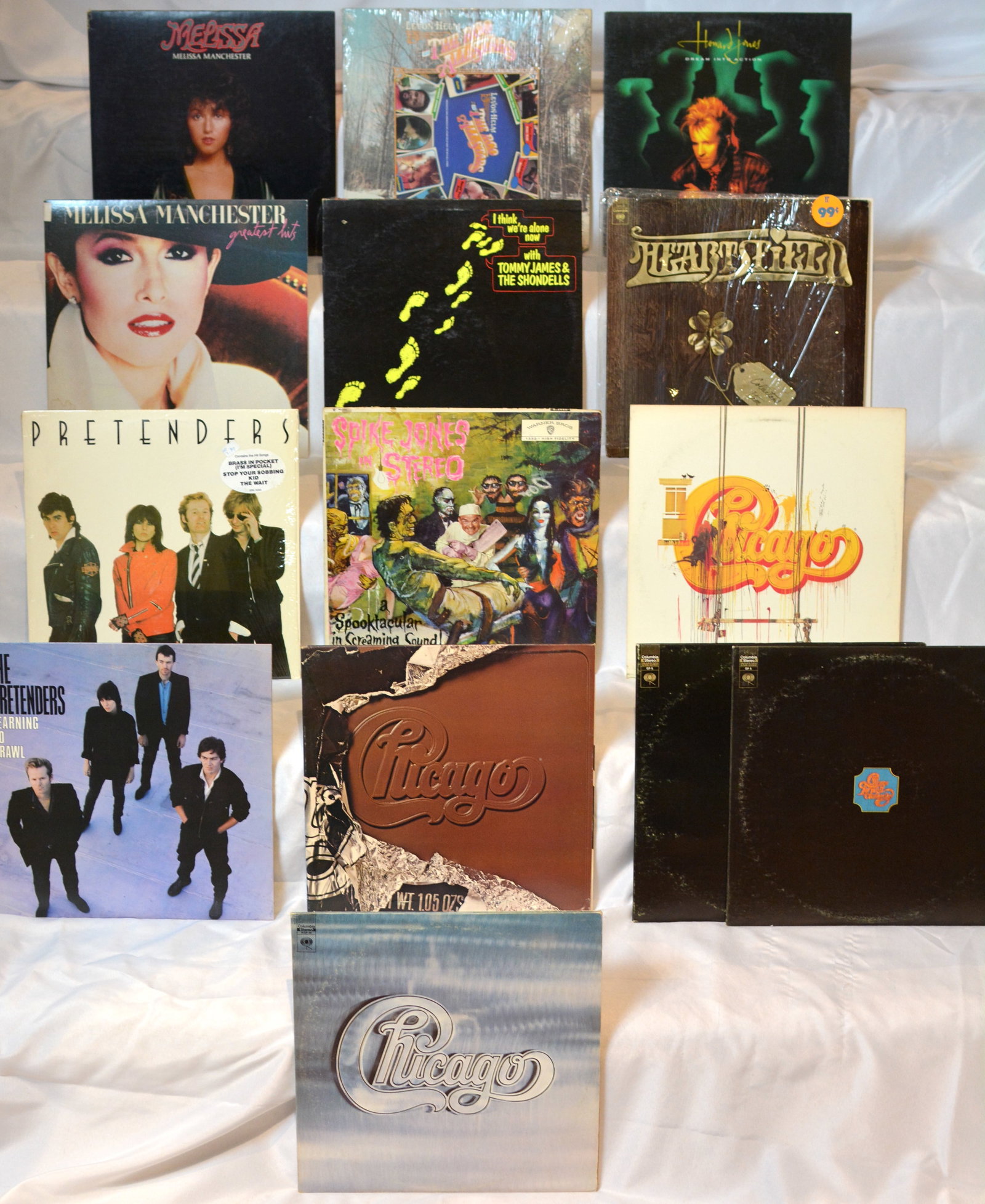Vintage Rock & Pop Vinyl LP Lot ? Chicago, Pretenders, Melissa Manchester & More: Vintage Rock & Pop Vinyl LP Lot-Chicago, Pretenders, Melissa Manchester & More