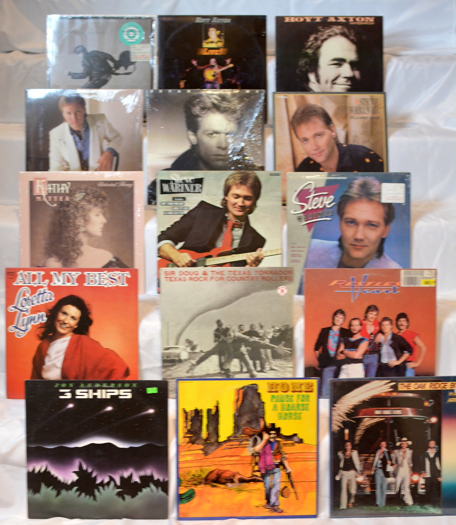 Vintage Country & Pop Rock Vinyl LP Lot ? Steve Wariner, Hoyt Axton, Juice Newton, Oak Ridge Boys & (1 of 7)
