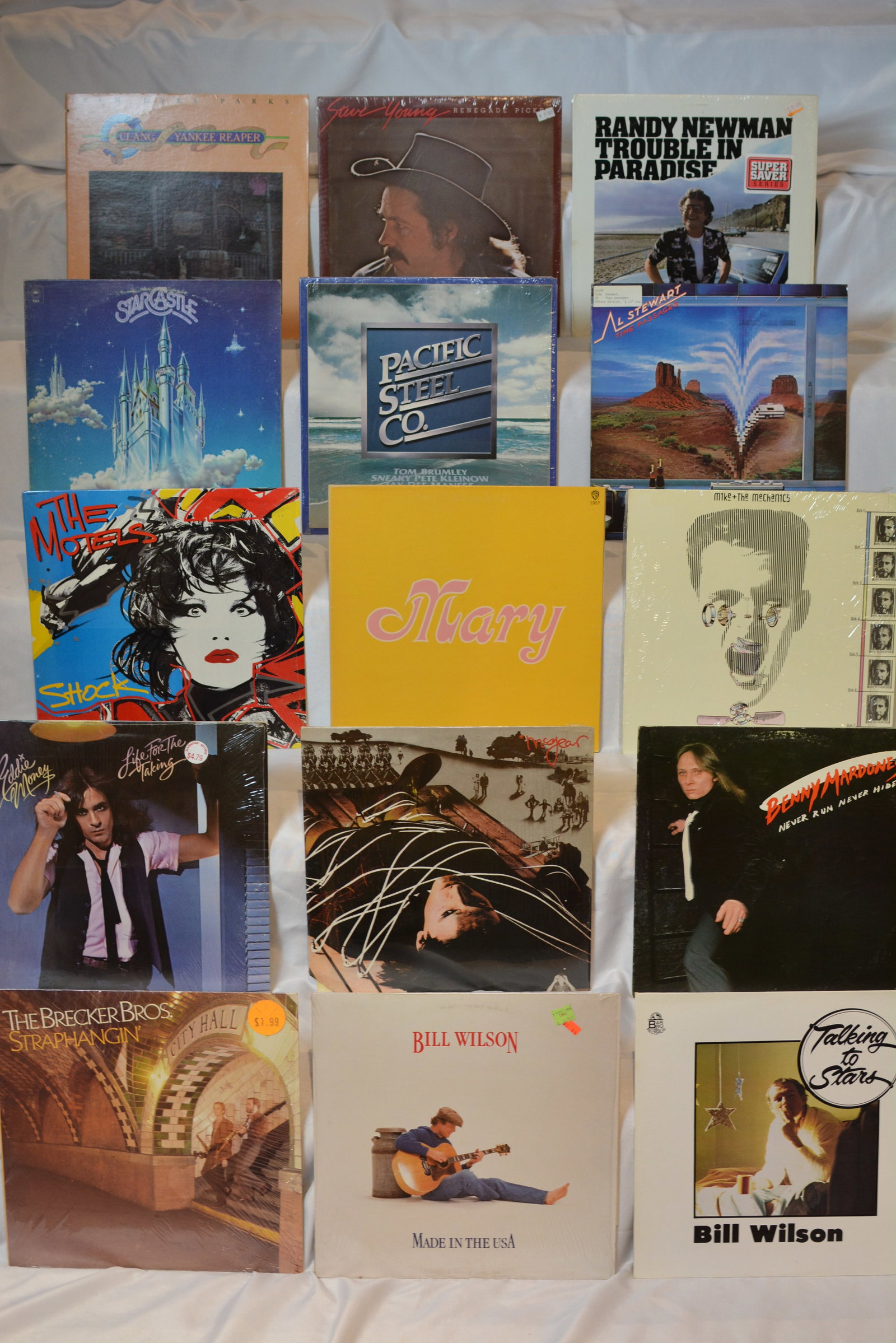 Vintage Rock & Pop Vinyl LP Lot ? Randy Newman, Steve Young, Mike + The Mechanics, The Motels & More (1 of 8)