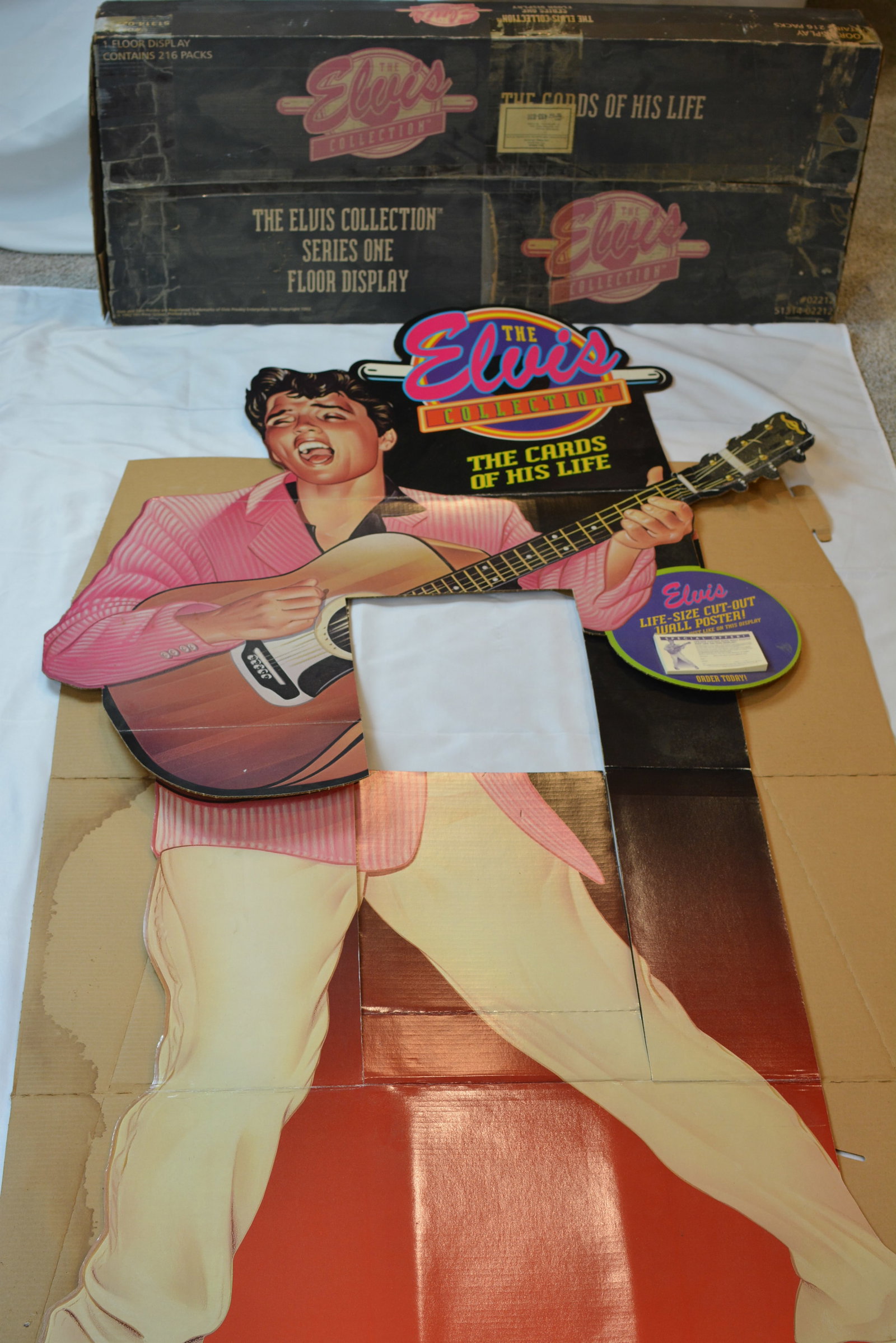Large Elvis Presley Memorabilia Collection with Store Display, Trading Card Advertising & Records (1 of 14)