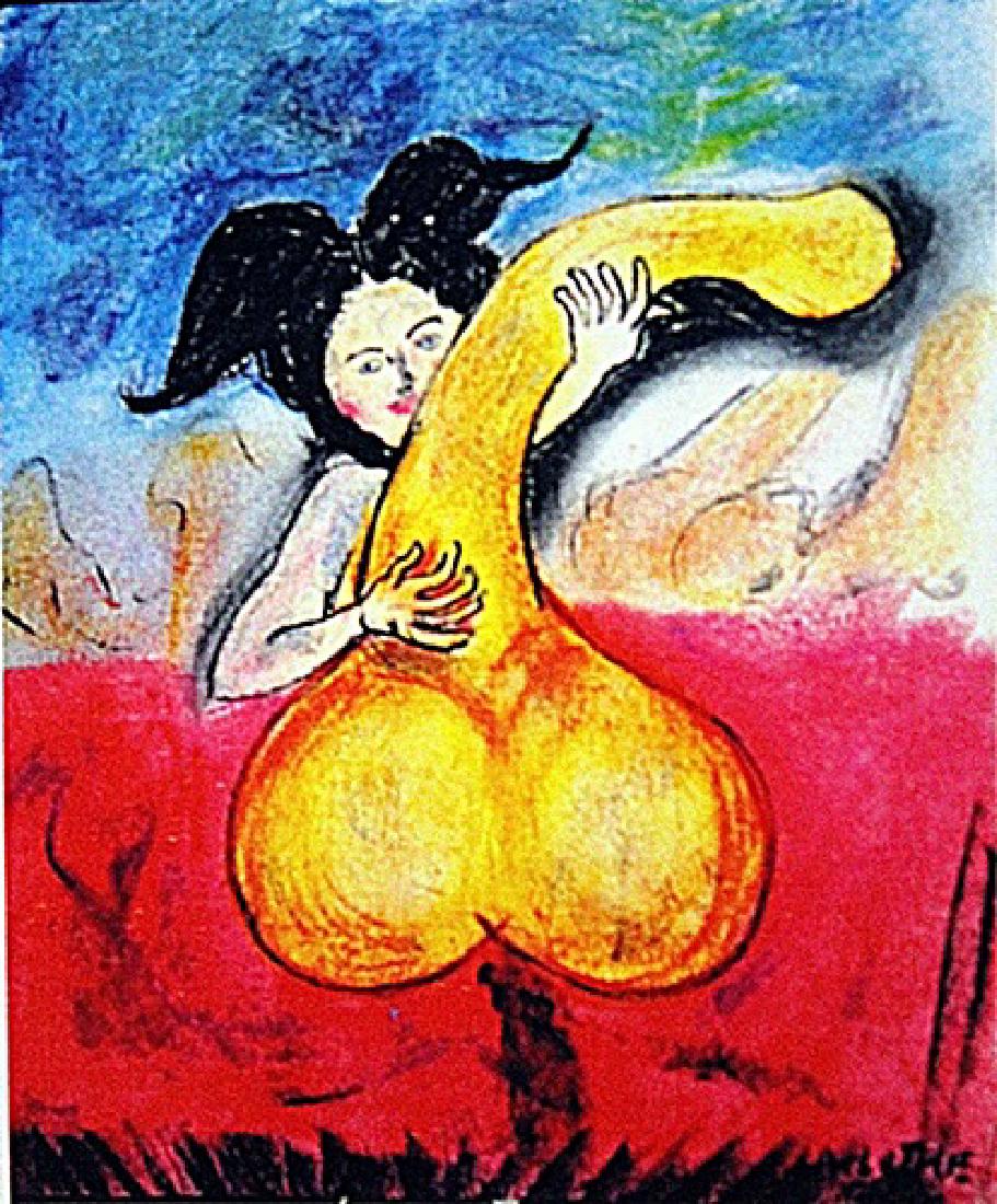 Andre Lhote - Untitled: Pastel on paper in the manner of Andre Lhote "Untitled", circa 1920, private collection, unframed dimensions approximately 10x12. André Lhote (5 July 1885 – 24 January 1962) was a French Cubist pai