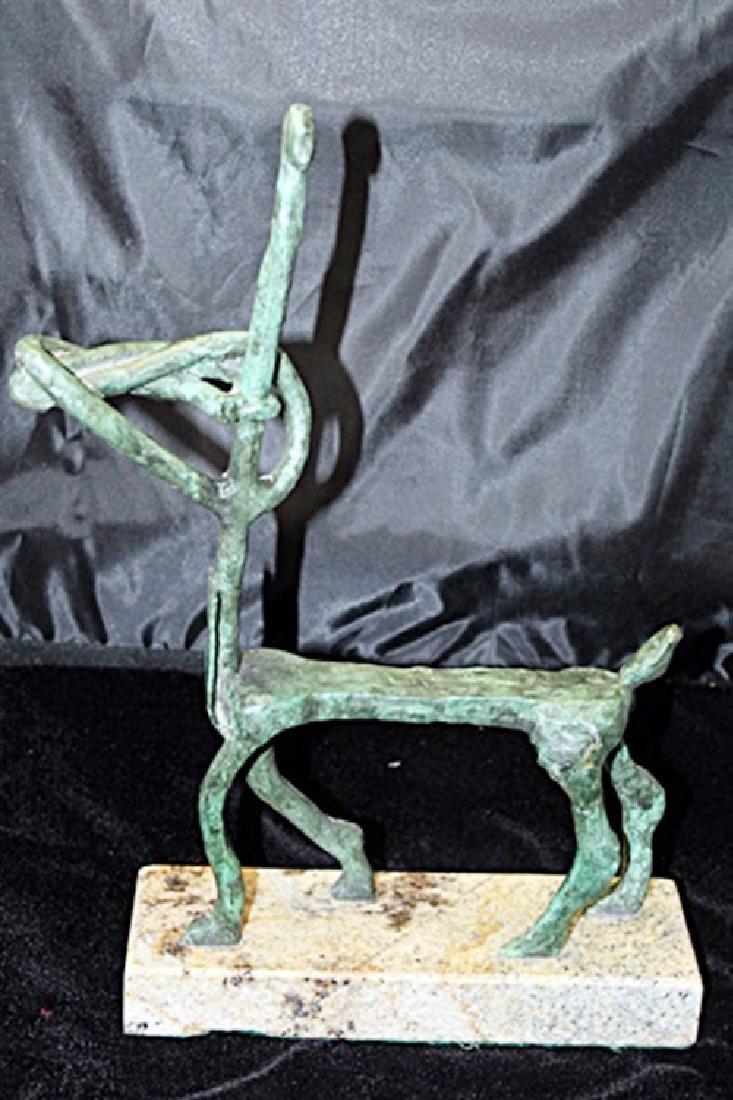 Signed Limited Edition Bronze Lipchitz: Old recast patina bronze sculpture Jacques Lipchitz, bearing a signature in a limited edition. Dimensions approx 10 x 11 x 7.