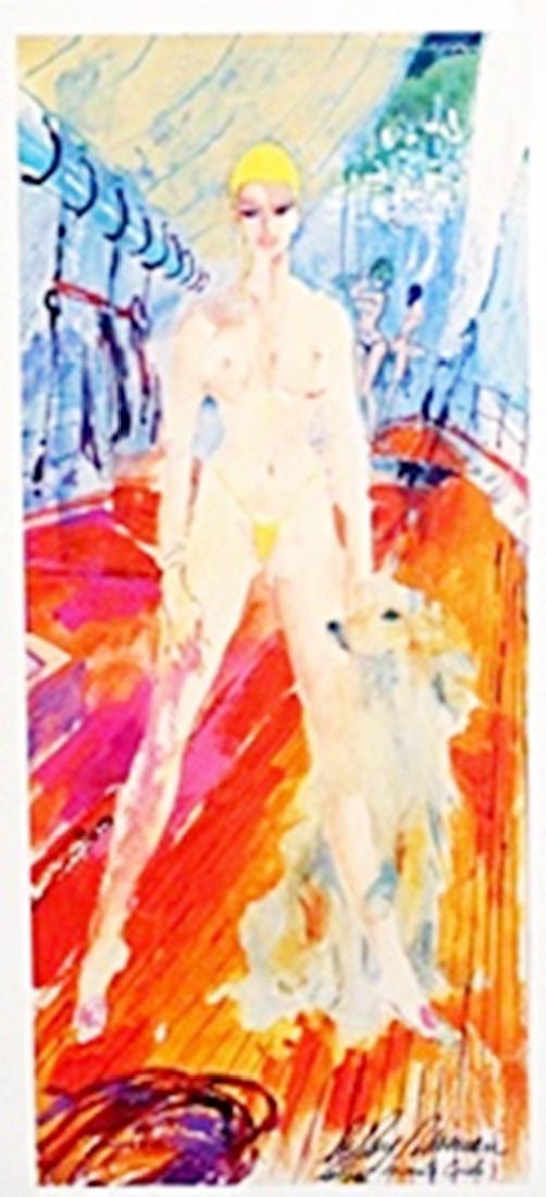 Topless Woman - LeRoy Neiman: Topless Woman Authentic Leroy Neiman. Lithograph, bearing the signature size approx. 13 x 26 in. Authentic Leroy Neiman (born Leroy Leslie Runquist, June 8, 1921 – June 20, 2012) was an American