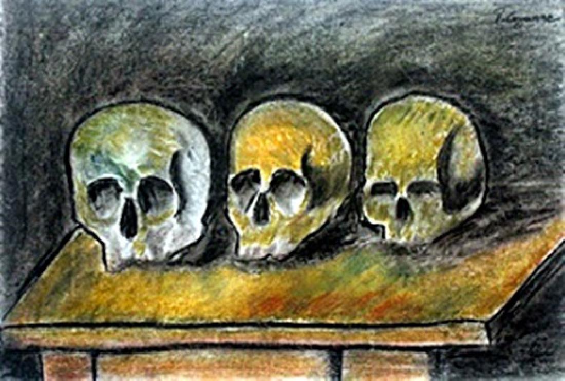 Pastel Drawing Paul Cezanne: Pastel Drawing on Paper, In the manner of Paul Cezanne, bearing the signature(Upper Right Corner), Approximate size: 13 x 19 Inches