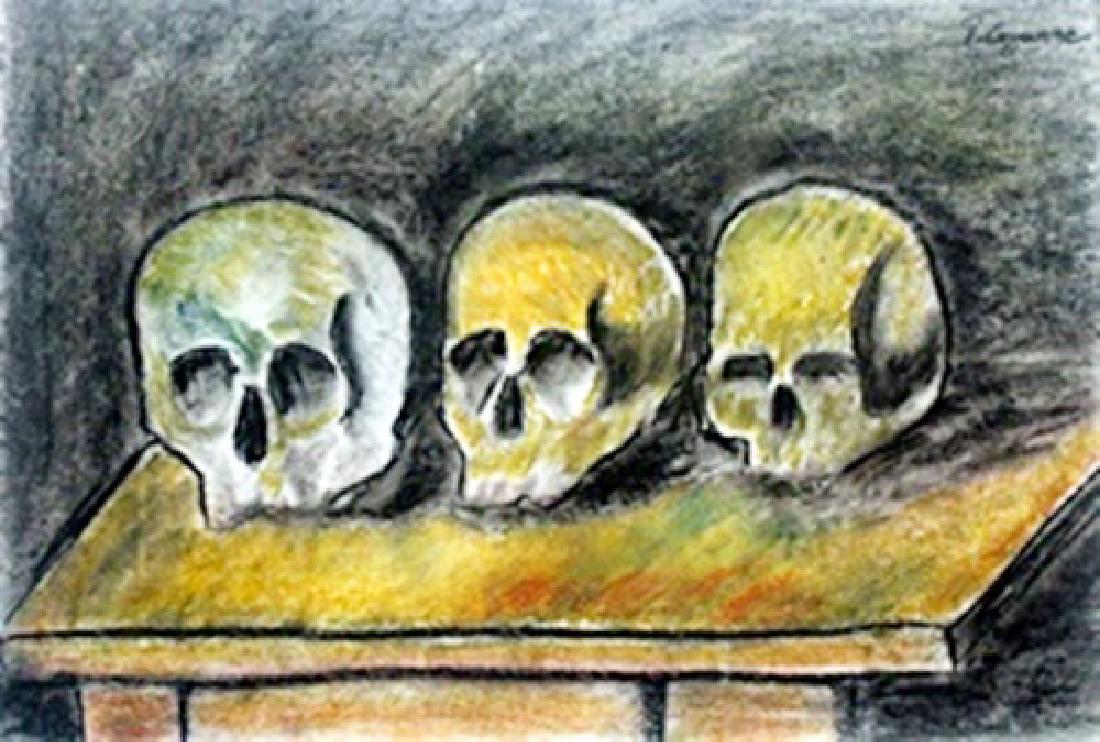 Pastel Drawing Paul Cezanne: Pastel Drawing on Paper, In the manner of Paul Cezanne, bearing the signature(Upper Right Corner), Approximate size: 13 x 19 Inches