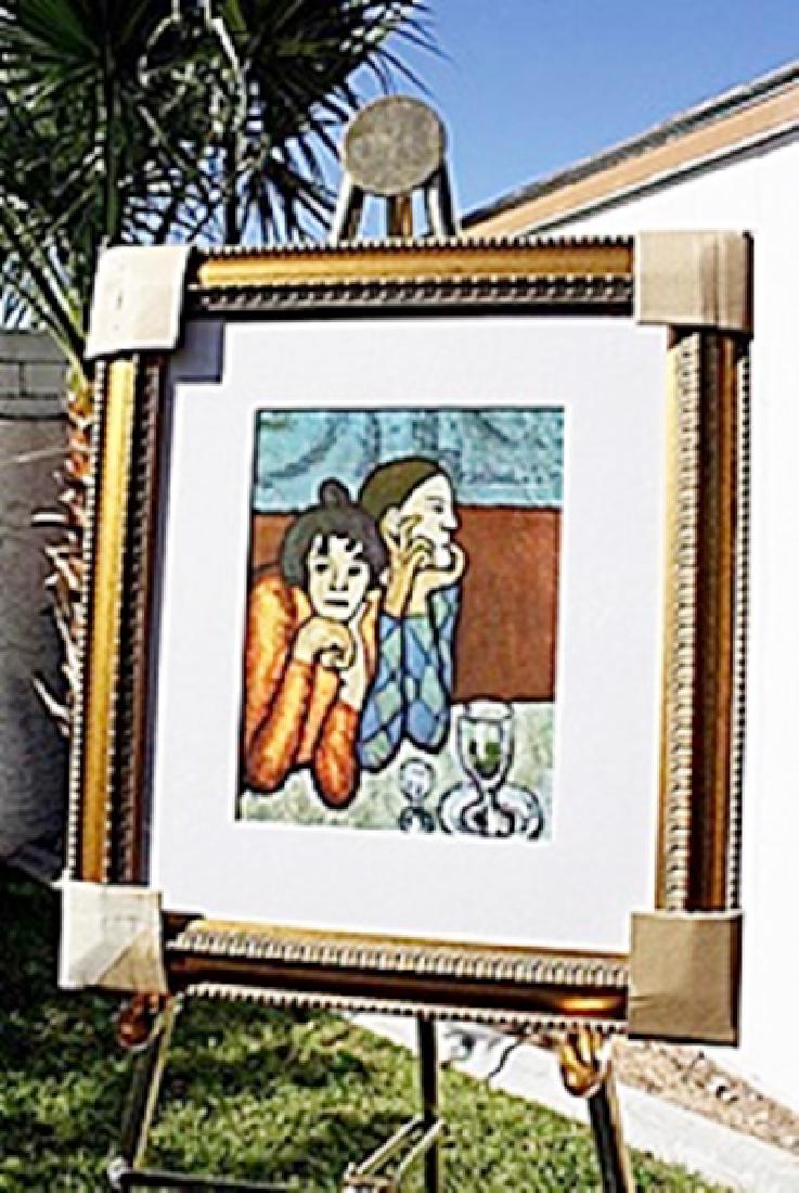 Authentic "Harlequin and His Companion" - Picasso -: Pablo Diego José Francisco de Paula Juan Nepomuceno María de los Remedios Cipriano de la Santísima Trinidad Ruiz y Picasso (25 October 1881 – 8 April 1973) was a Spanish painter, draughtsman, and