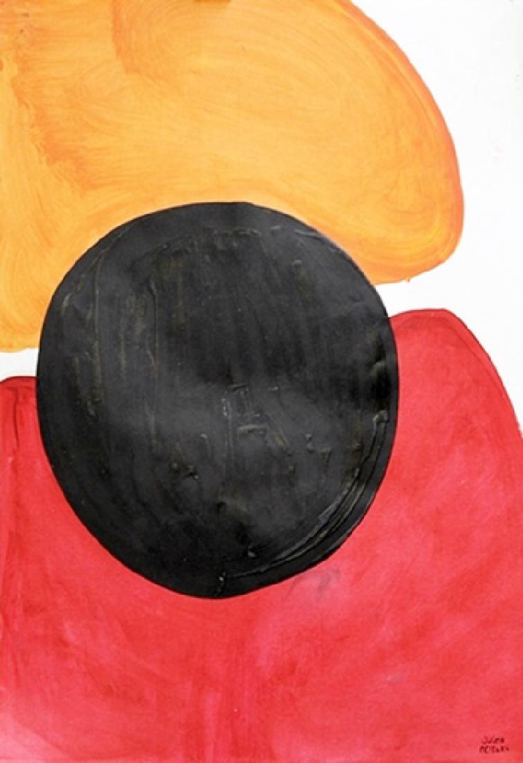 Trent - Jules Olitski - Oil On Paper: Oil on paper in the manner of Jules Olitski, approx. 19x 13 in. Jevel Demikovski, known professionally as Jules Olitski, was an American painter, printmaker, and sculptor.